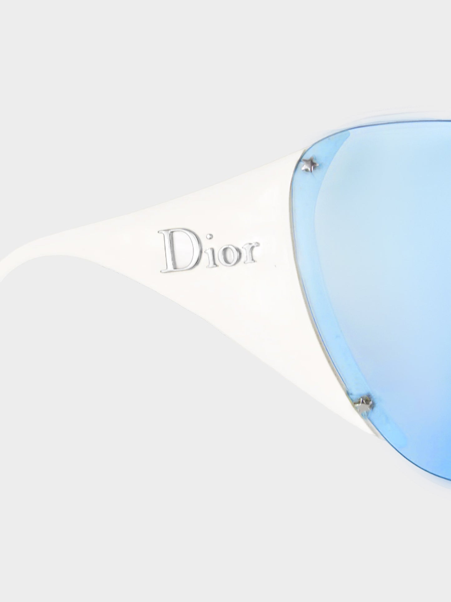 Christian Dior 2000s Blue and White Ski Sunglasses