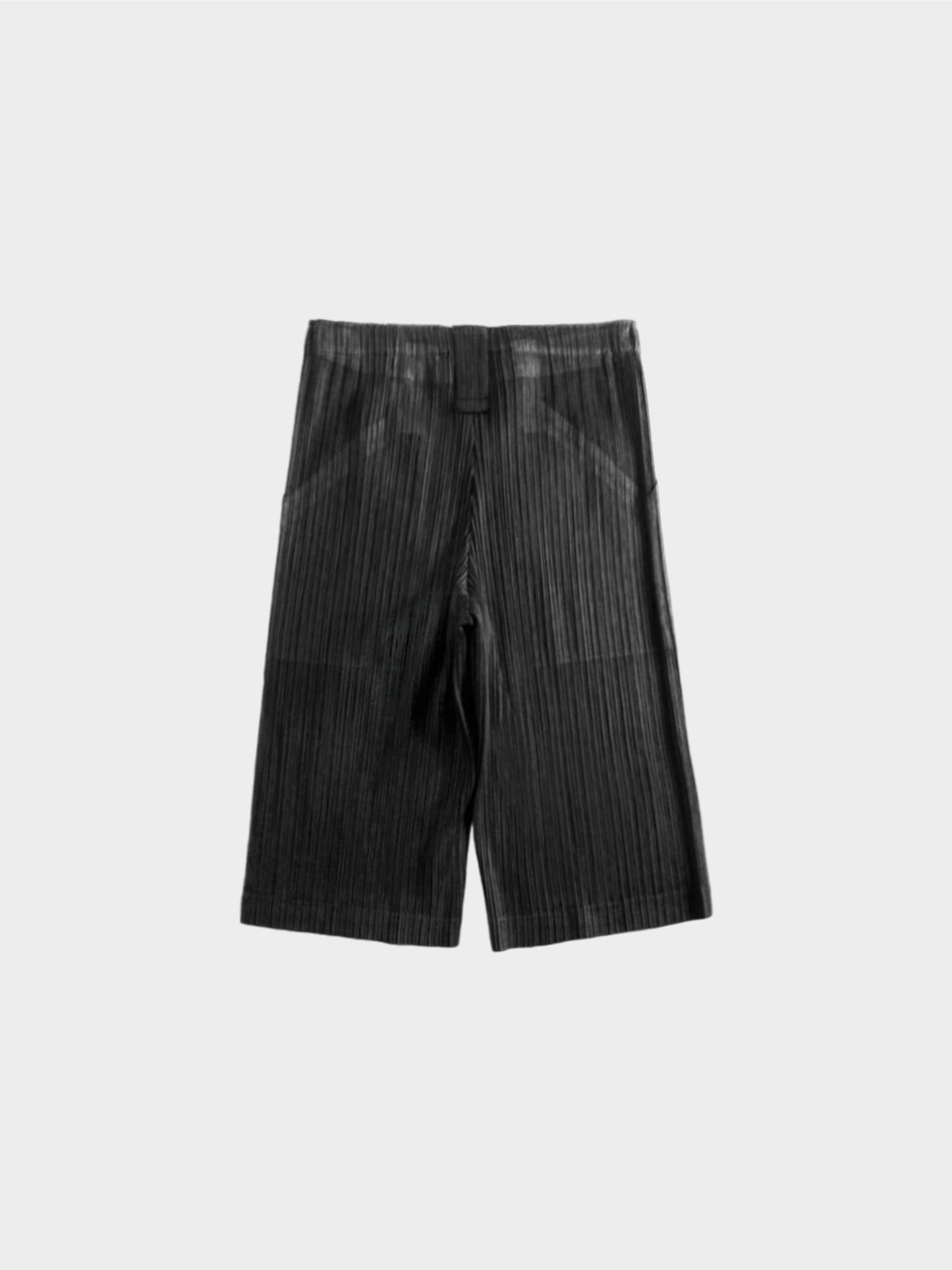 Issey Miyake Pleats Please Summer 2000 Black Wide Leg Shorts