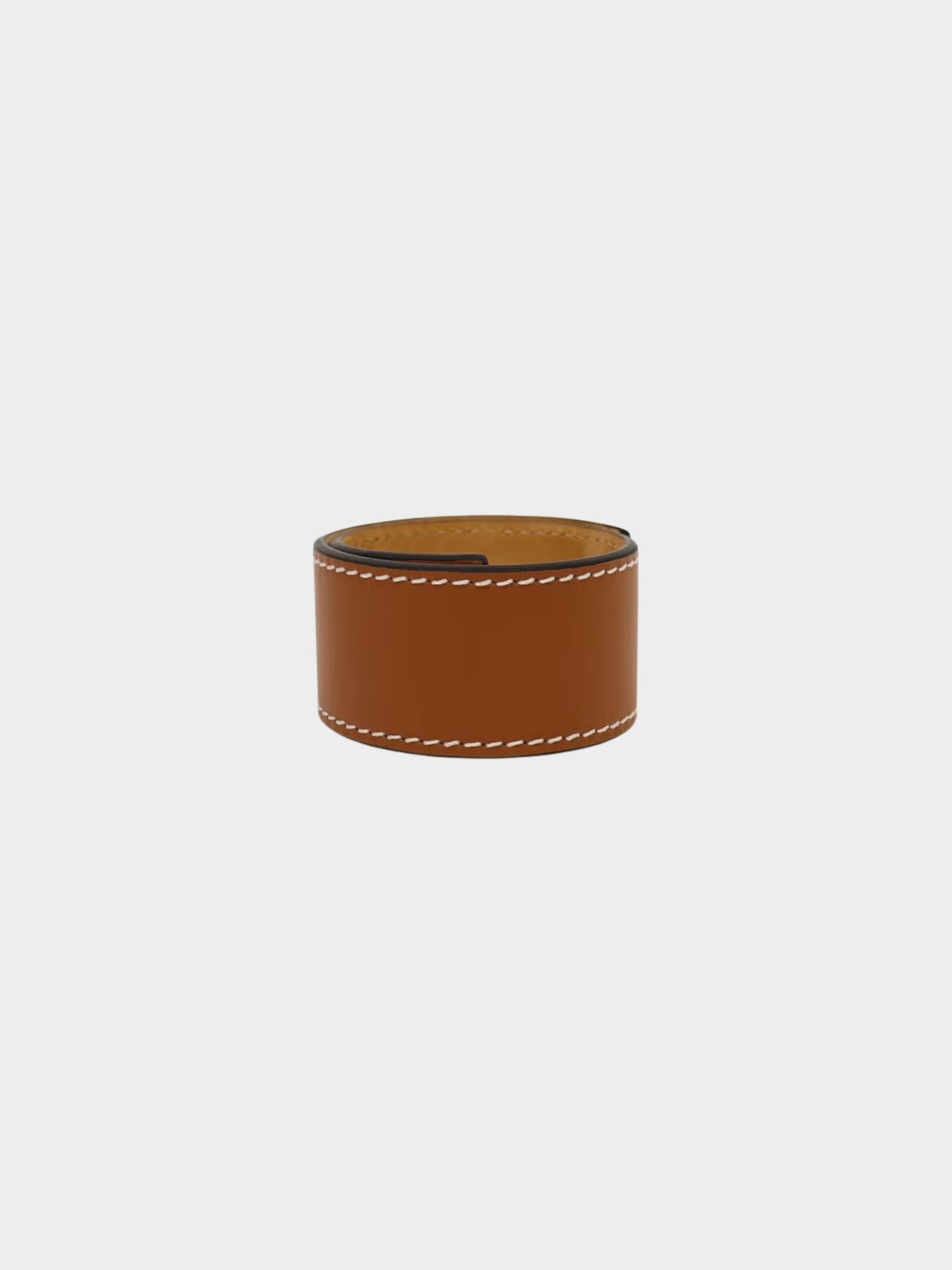Loewe 2020s Tan Calfskin Small Slap Bracelet
