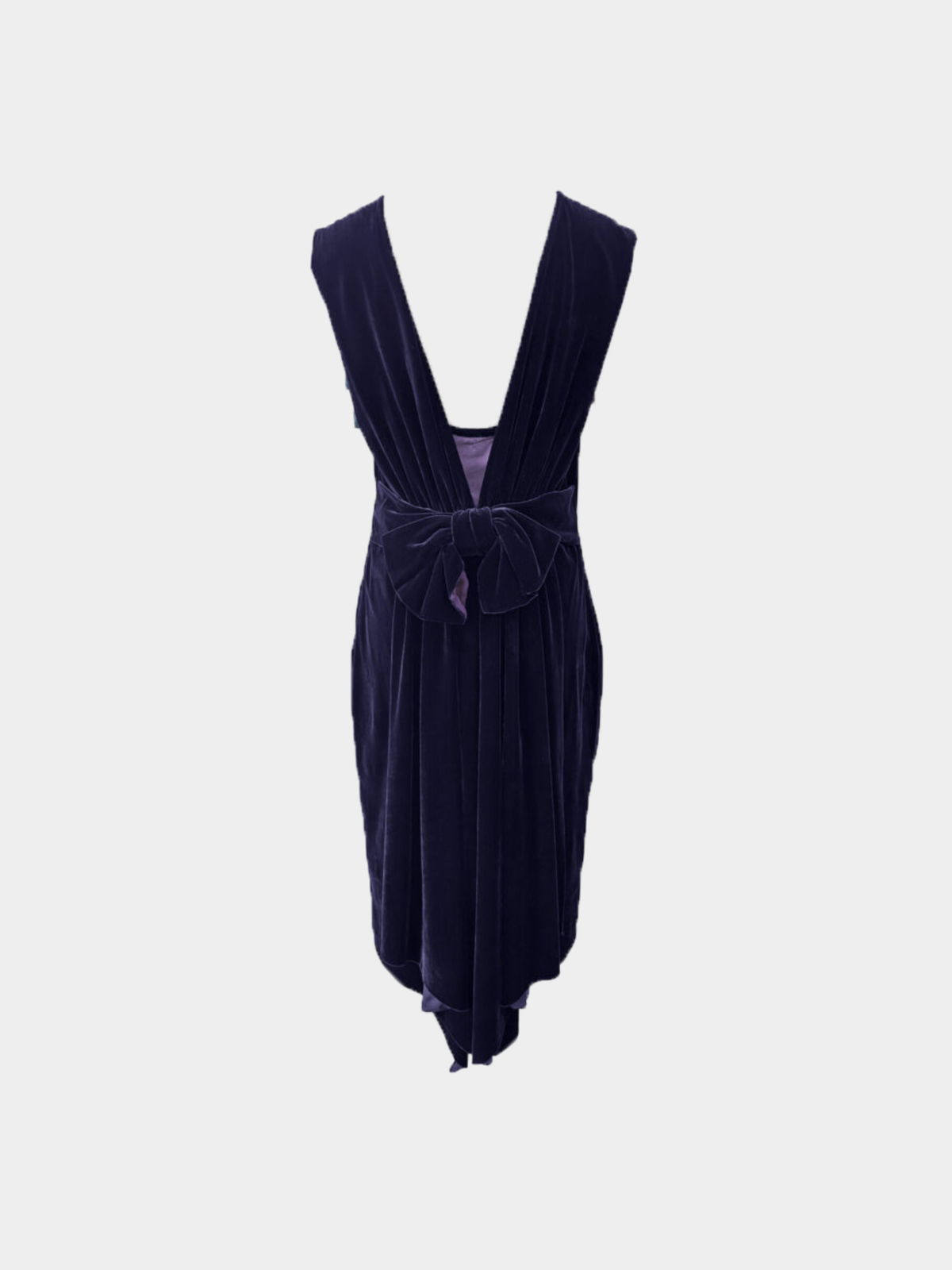 Jean Paul Gaultier 1990s Dark Purple Velvet Dress