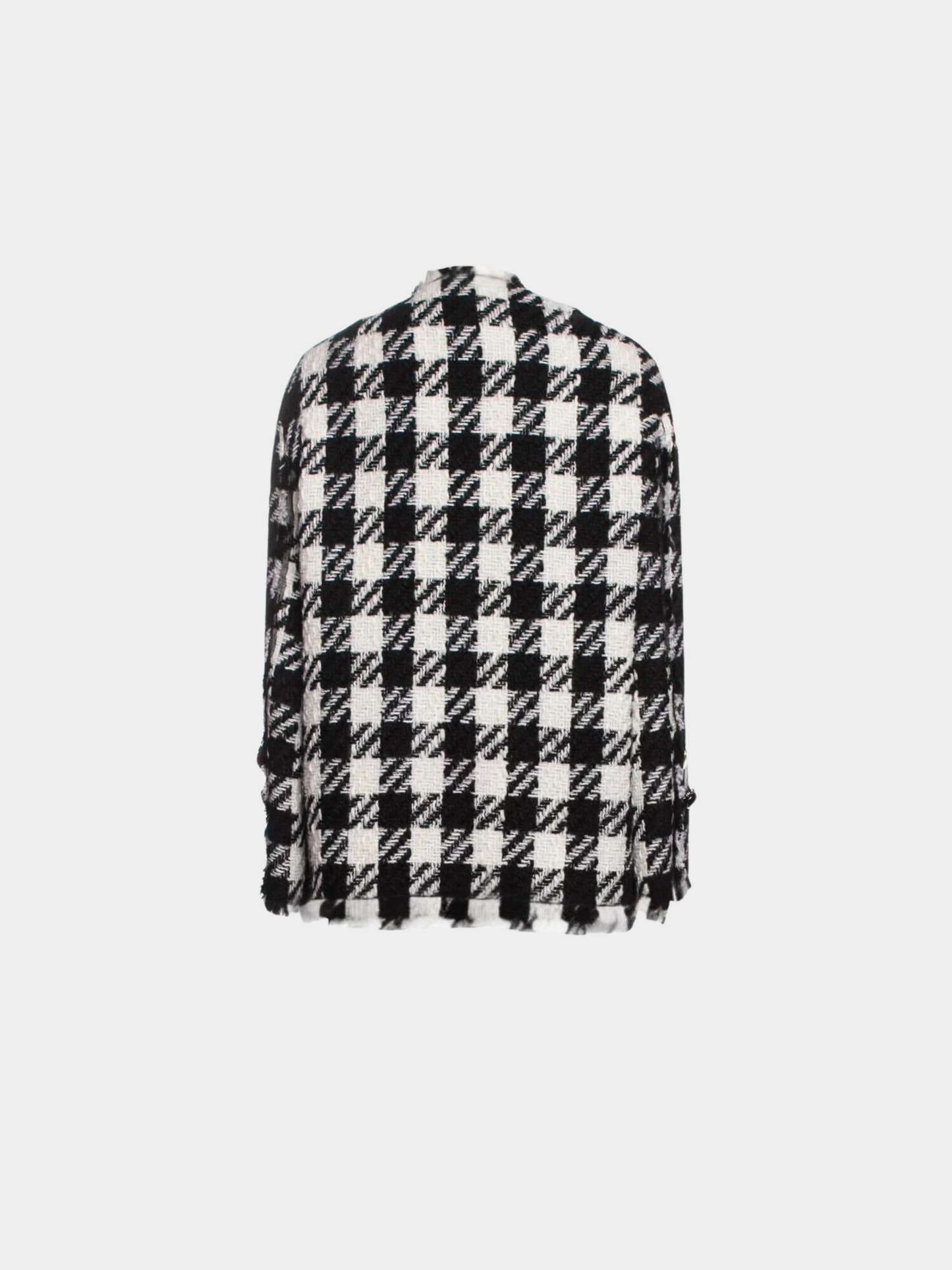 Dolce & Gabbana 2010s Black White Houndstooth Coat