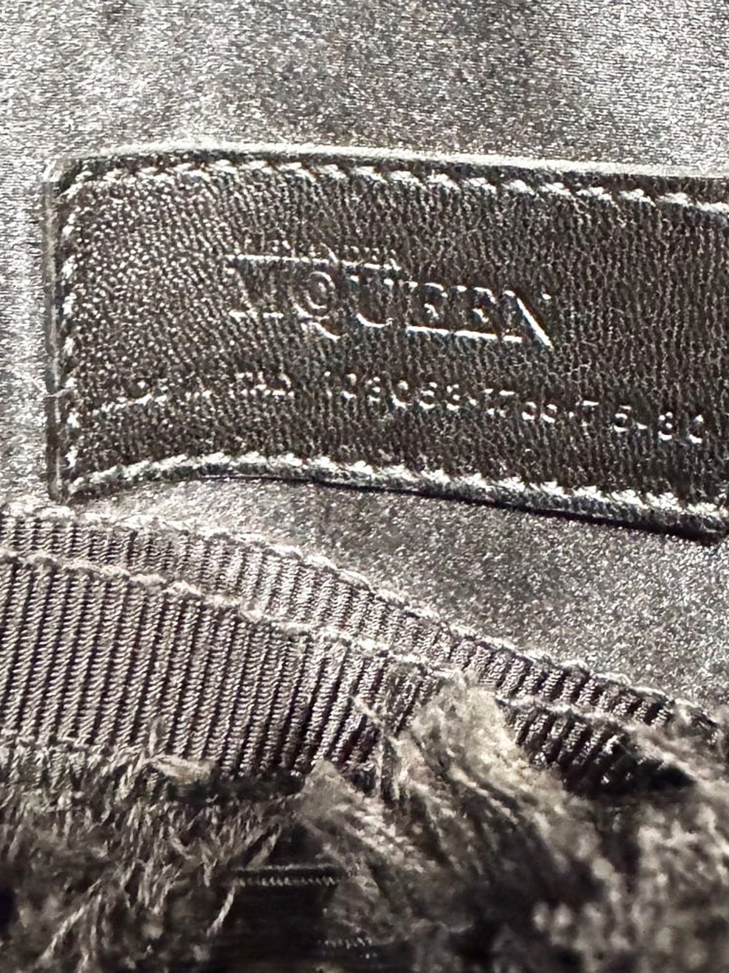 Alexander McQueen 2000s Grey Silk Satin Corset Belt