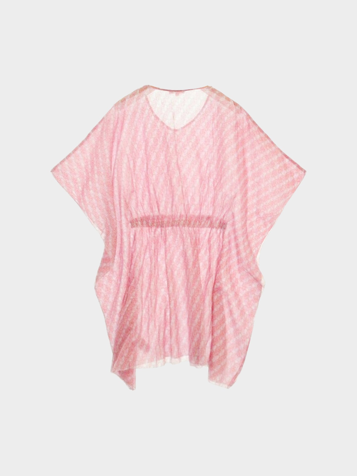 Chloé Kids 2000s Pink and White Heart Logo Pattern Print Top/Dress