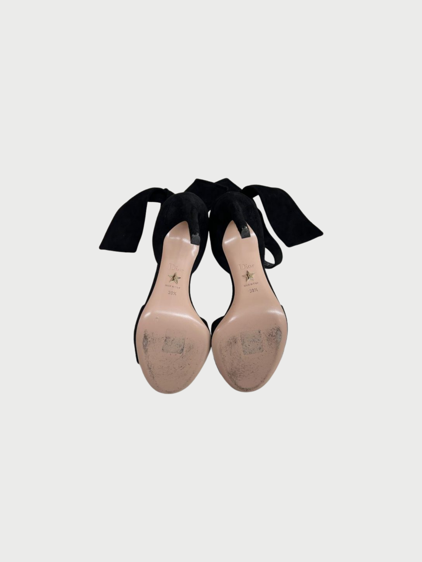 Christian Dior 2010s Black Suede La Belle D Heels