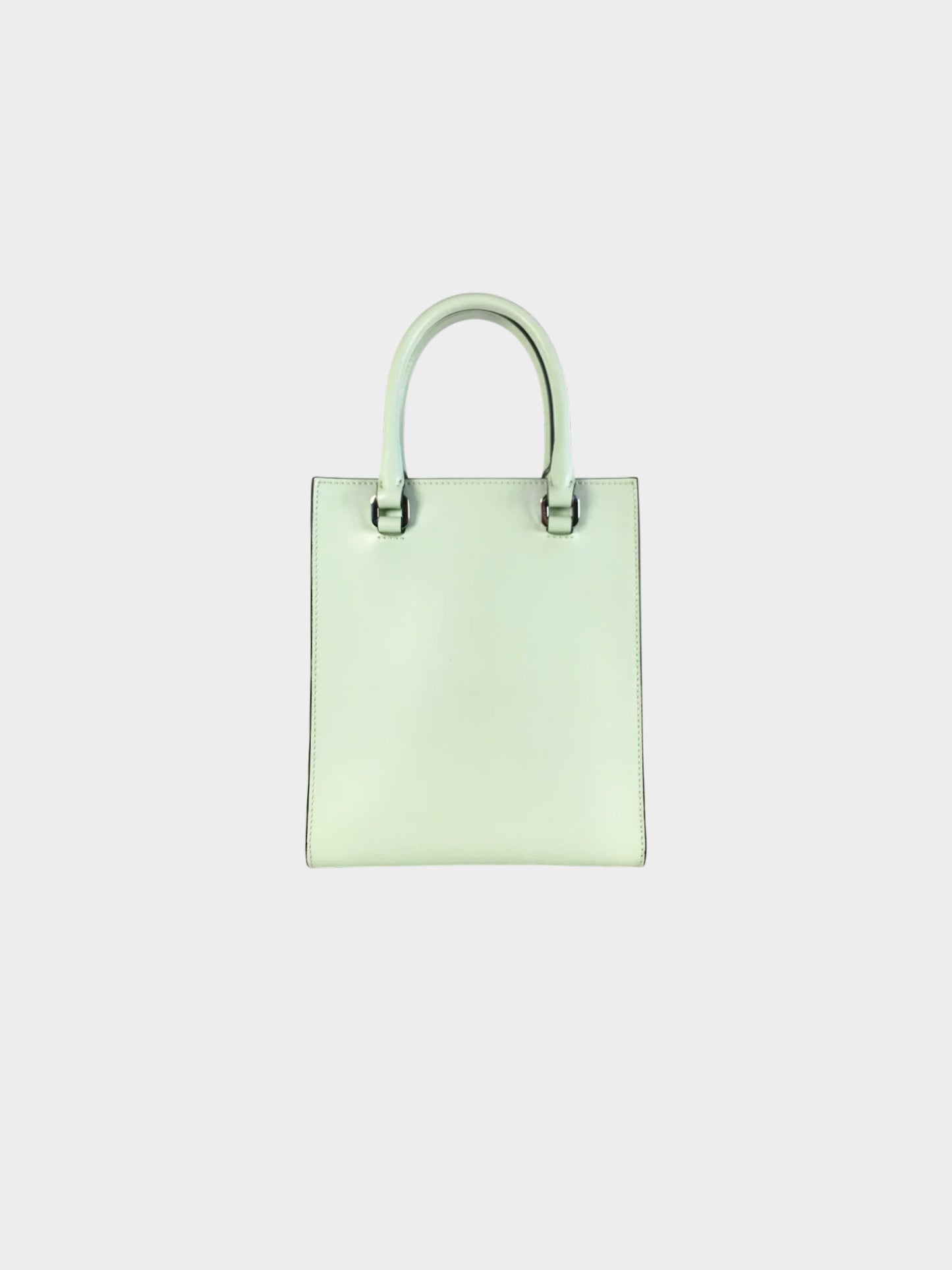 Prada 2020s Green Calfskin Leather 2Way Tote Shoulder Bag