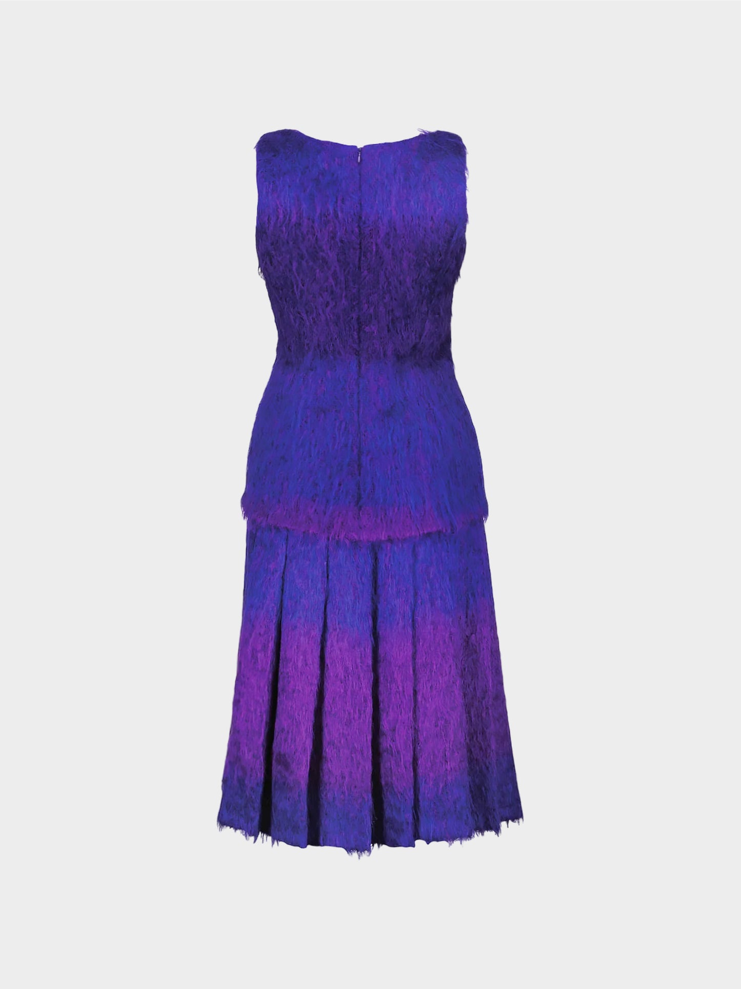 Balenciaga 1993 Purple Mohair Ensemble