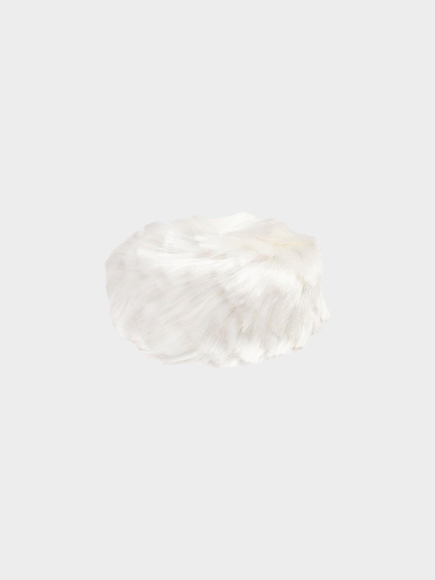 Comme des Garçons 2000s Rare White Faux Fur Hat
