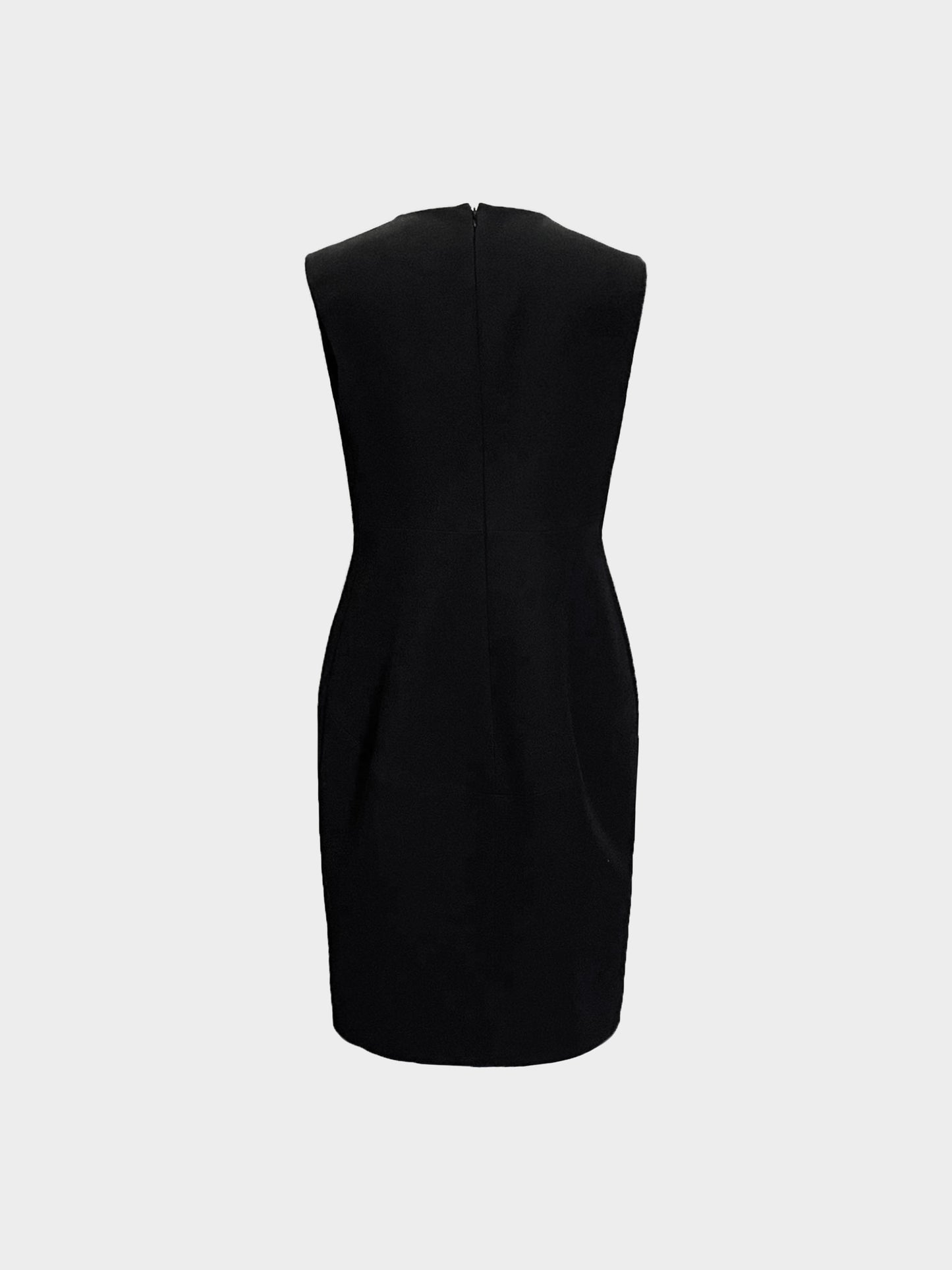 Celine 1995 Black Viscose Dress