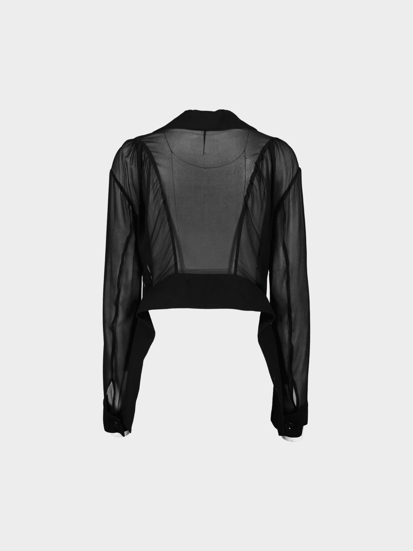 Yohji Yamamoto 1990s Black Deconstructed Shirt