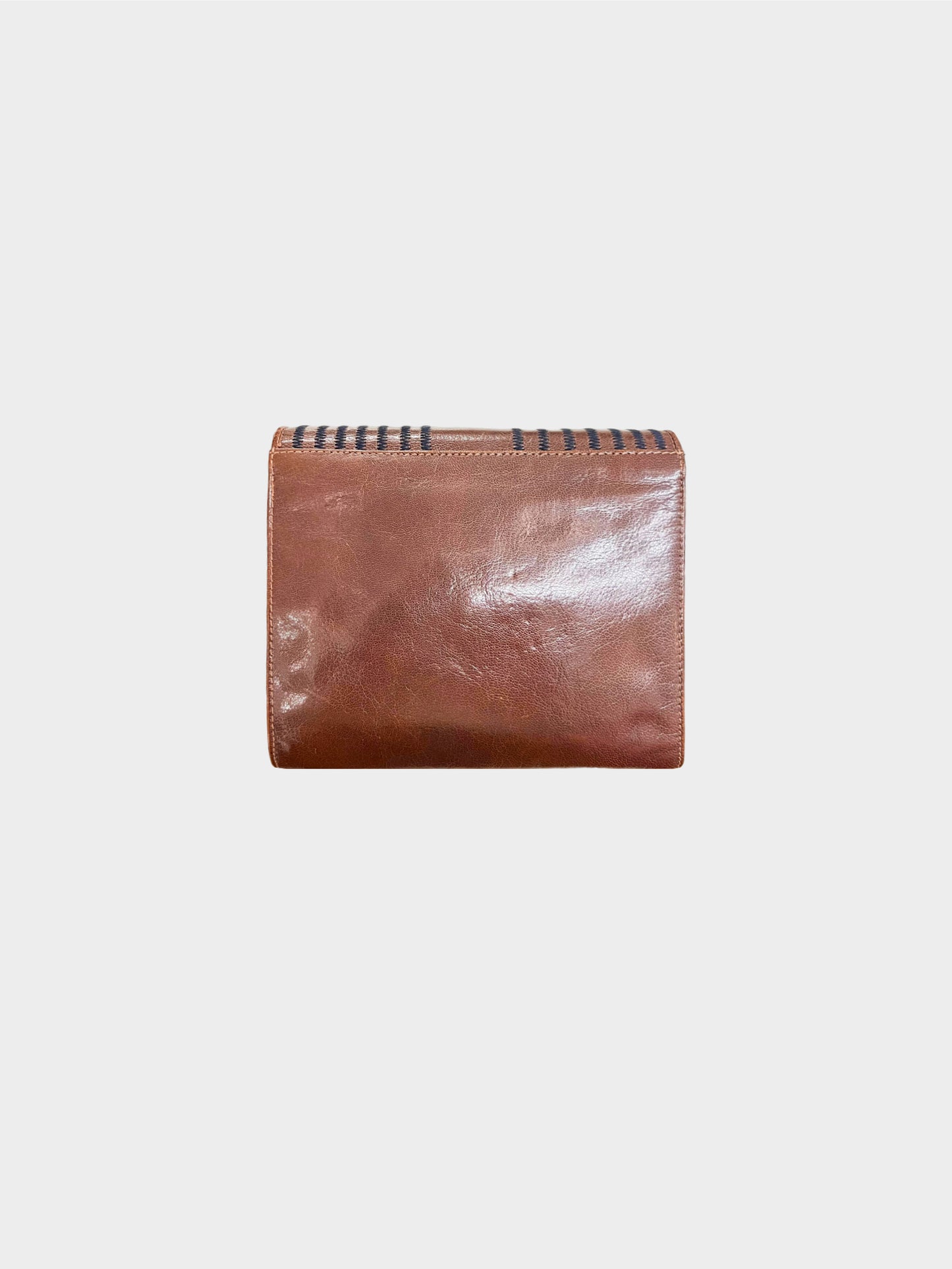 Fendi 1980s Vintage Chocolate Brown Crossbody Bag