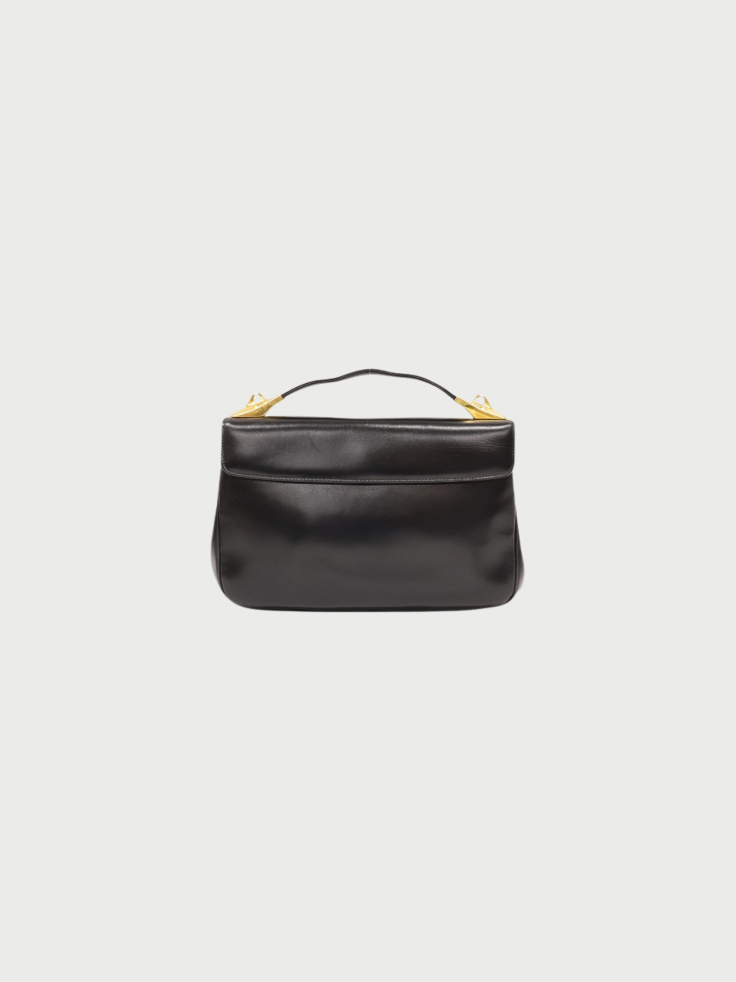 Christian Dior 2000s Black Trotter Leather Canvas 2Way Bag
