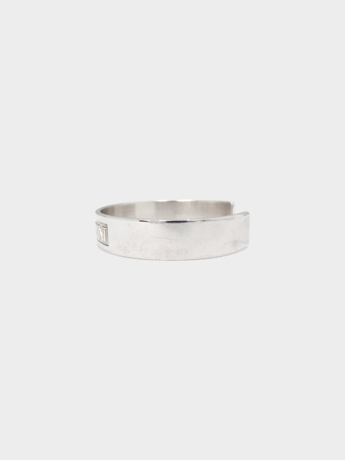 Yves Saint Laurent Early 2000s Silver Open Cuff Bracelet
