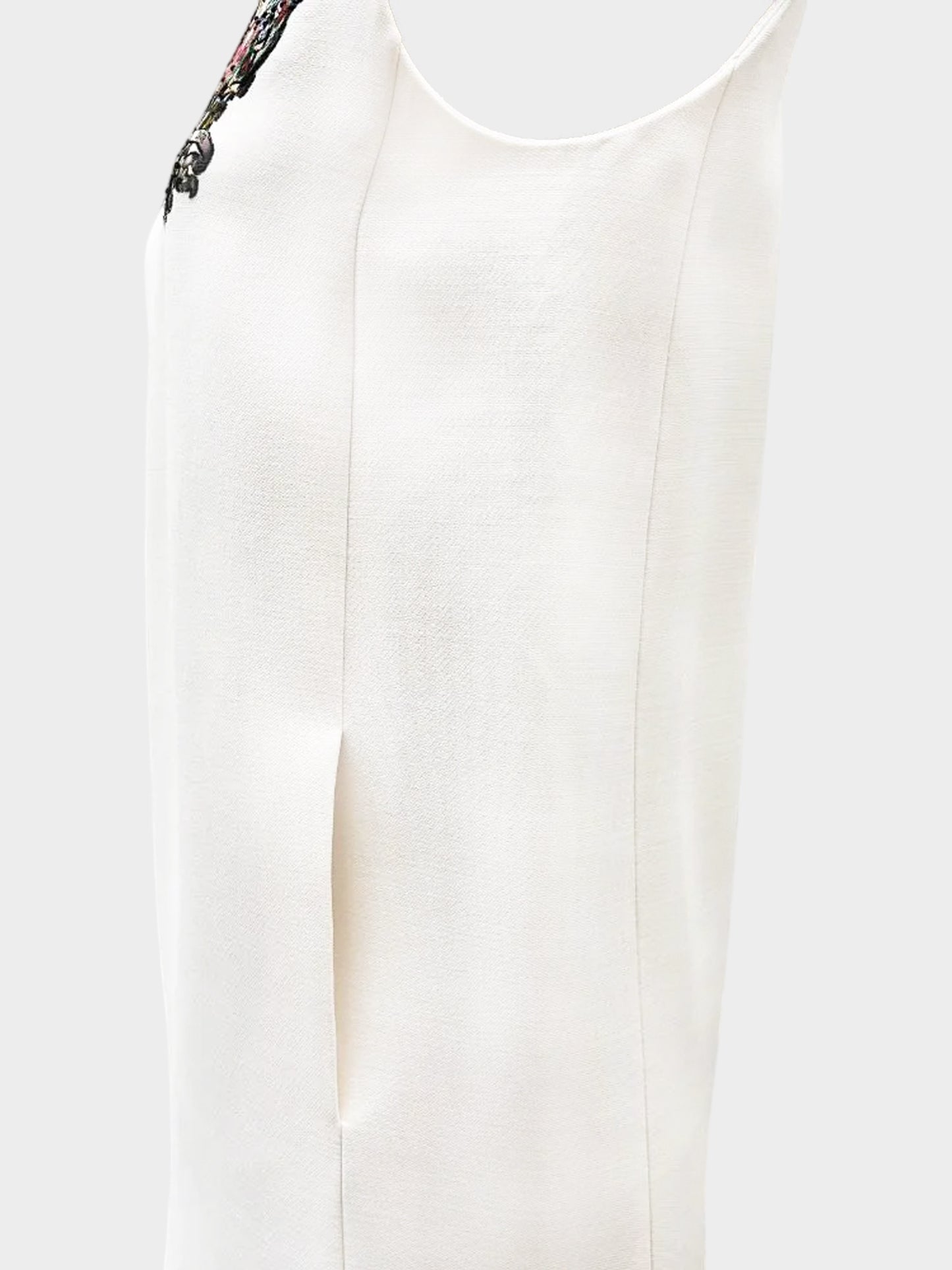 Christian Dior 2010s Ivory Wool Sleeveless Dress