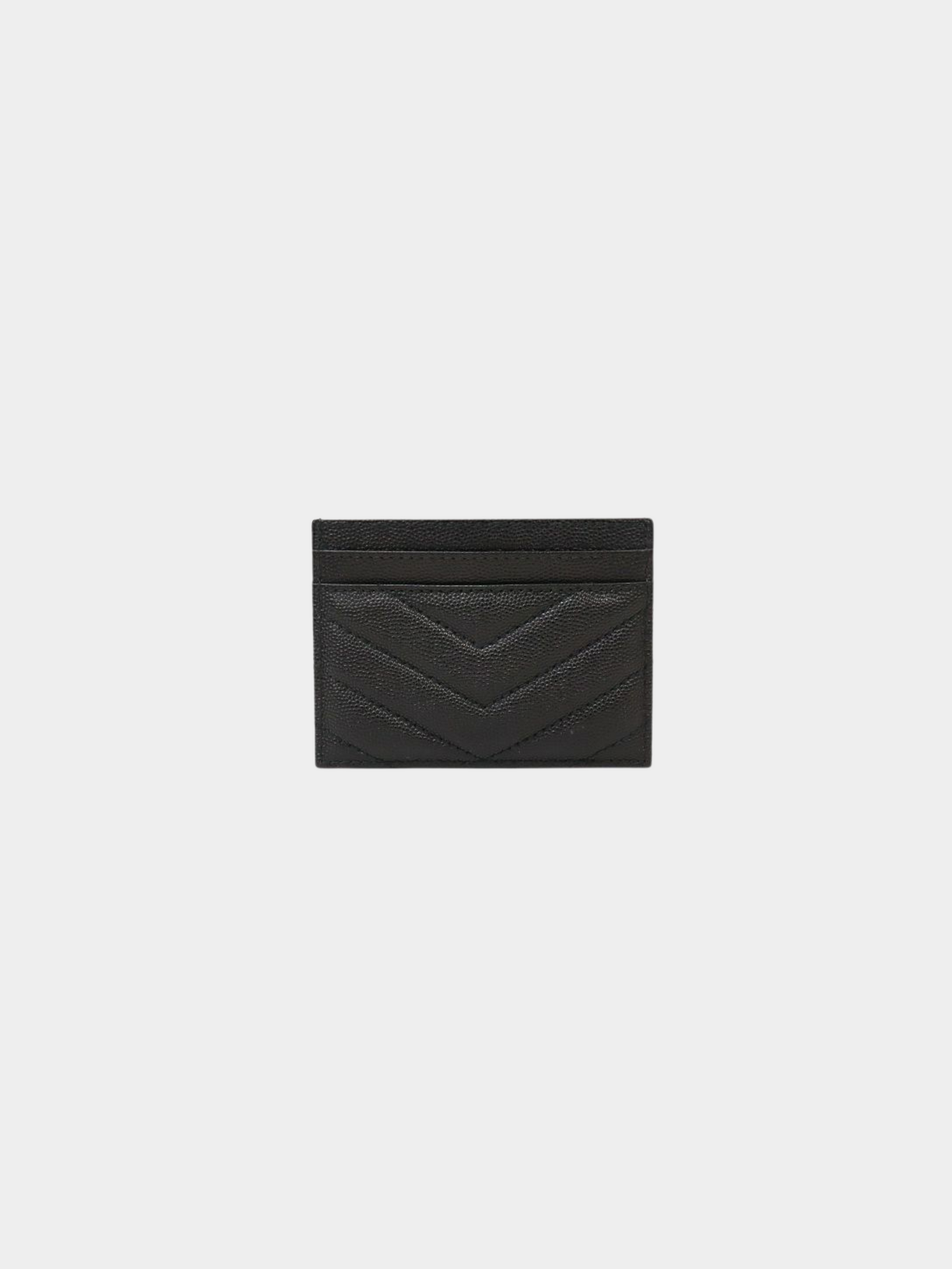 Yves Saint Laurent 2000s Black Cassandra Leather Card Case