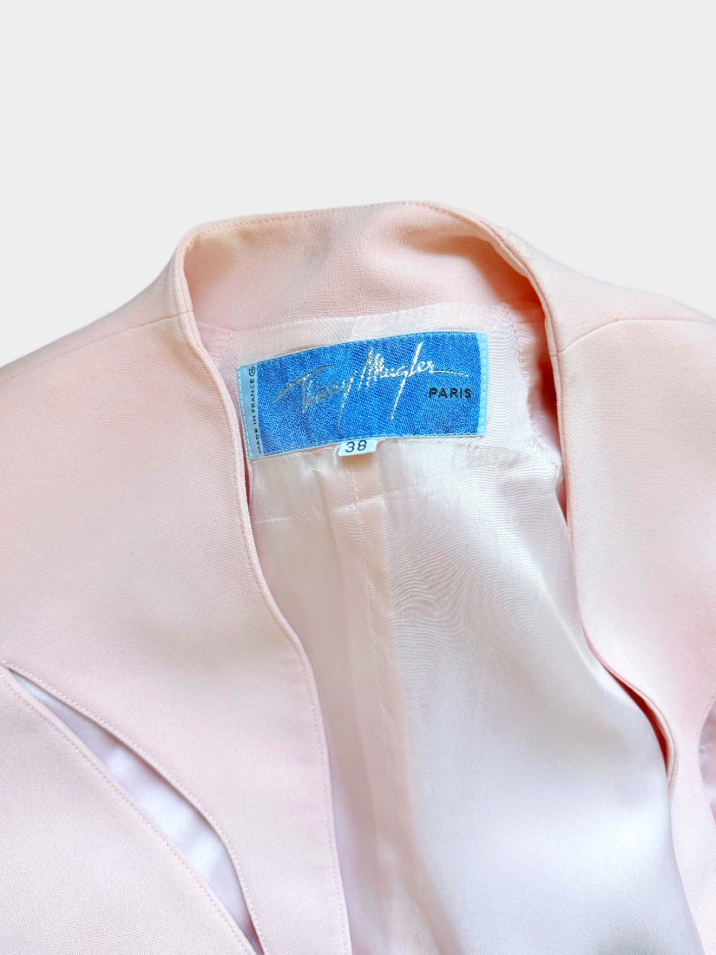 Thierry Mugler 1990s Rare Pink Cutout Blazer