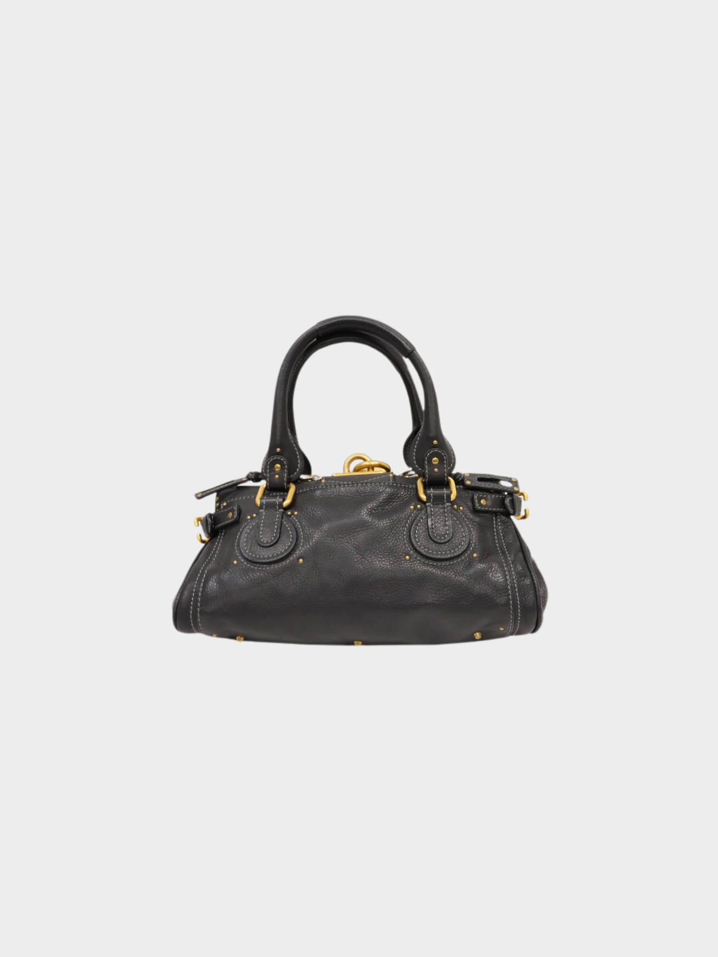 Chloé 2000s Black Leather Paddington Bag