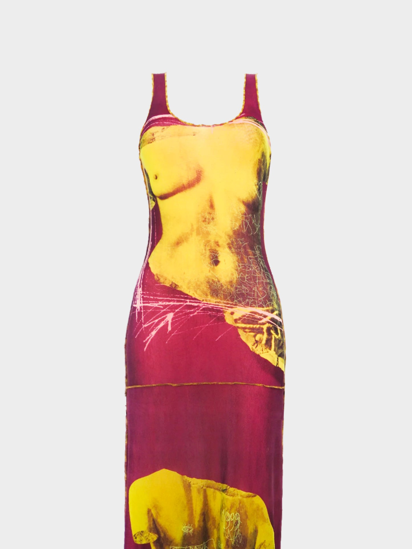 Jean Paul Gaultier SS 1999 Venus De Milo Mesh Dress