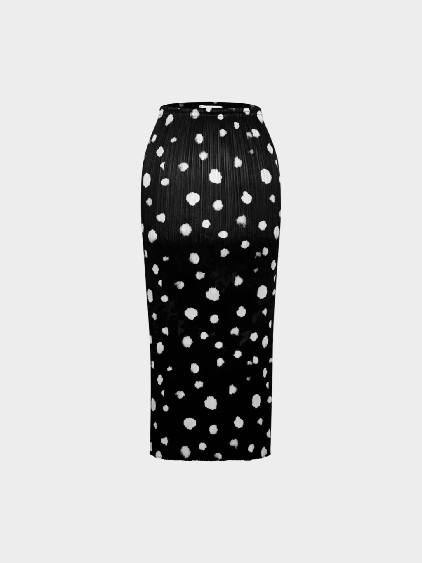 Issey Miyake Pleats Please FW 1999 Black and White Polka Dot Skirt