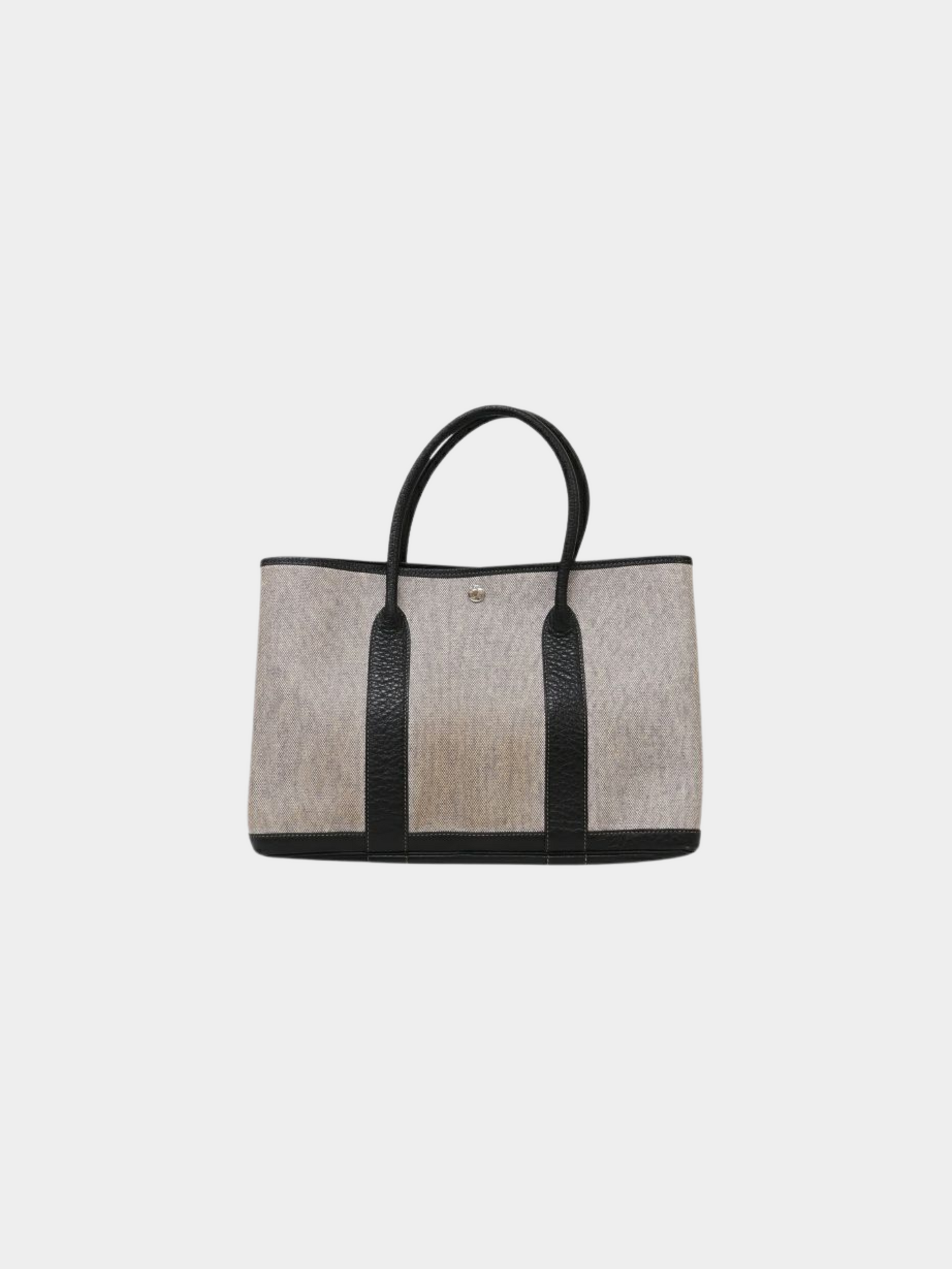 Hermès 2010s Black Green Garden Party PM Tote Bag