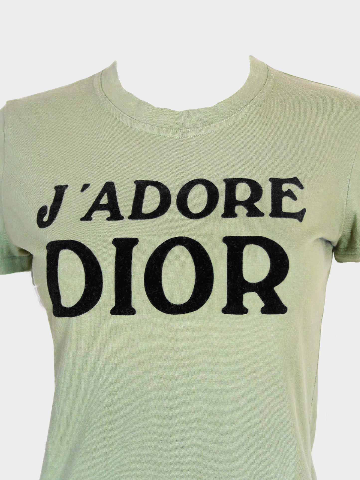 Christian Dior by John Galliano FW 2003 Green Dior J’adore Top
