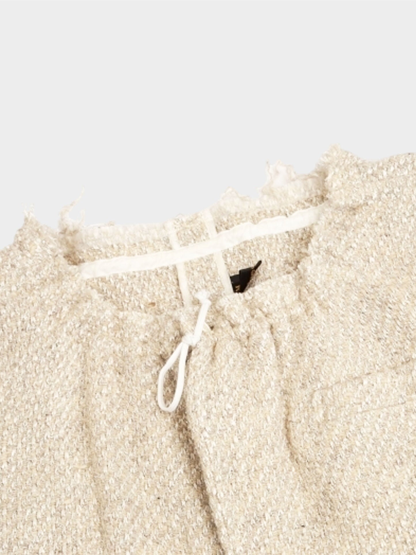 Comme des Garçons FW 2001 Beige Wool and Silk Tweed Blazer