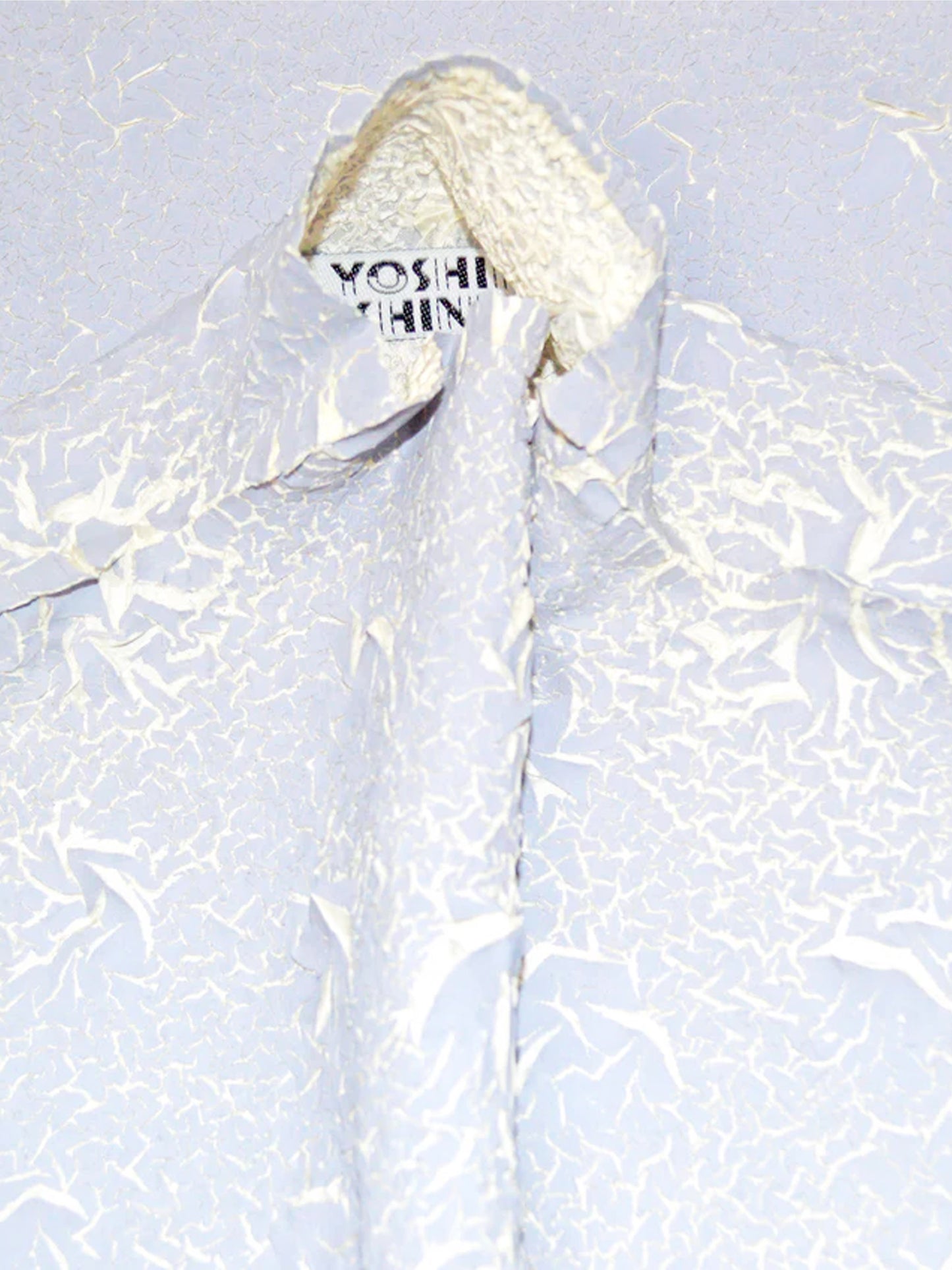 Yoshiki Hishinuma 1990s Light Grey Painted Long Dress