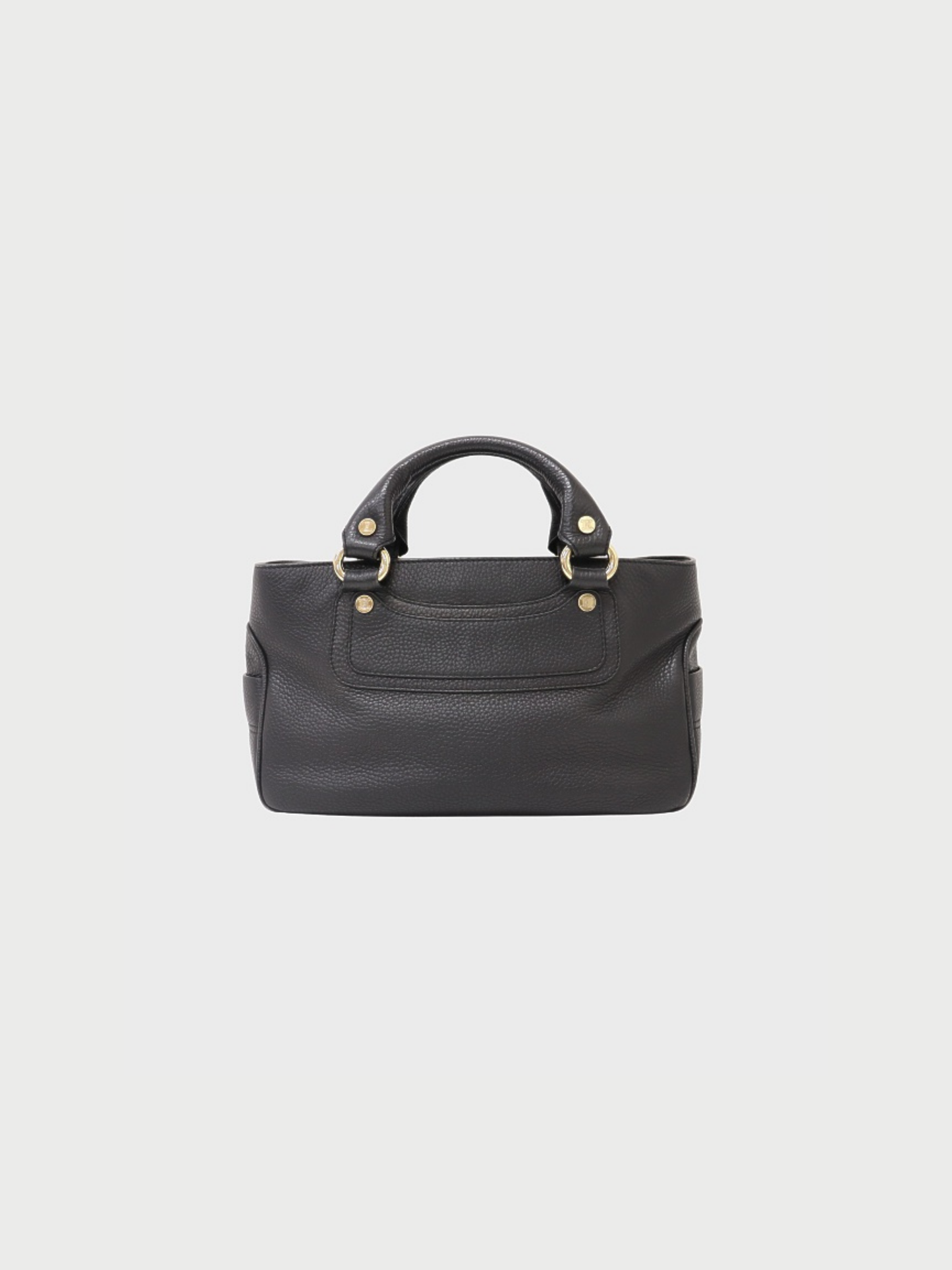 Celine 2000s Black Leather Boogie Bag