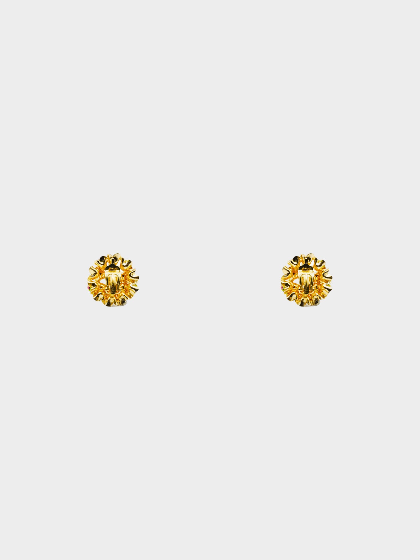 Christian Dior 1967 Vintage Floral Clip-On Earrings