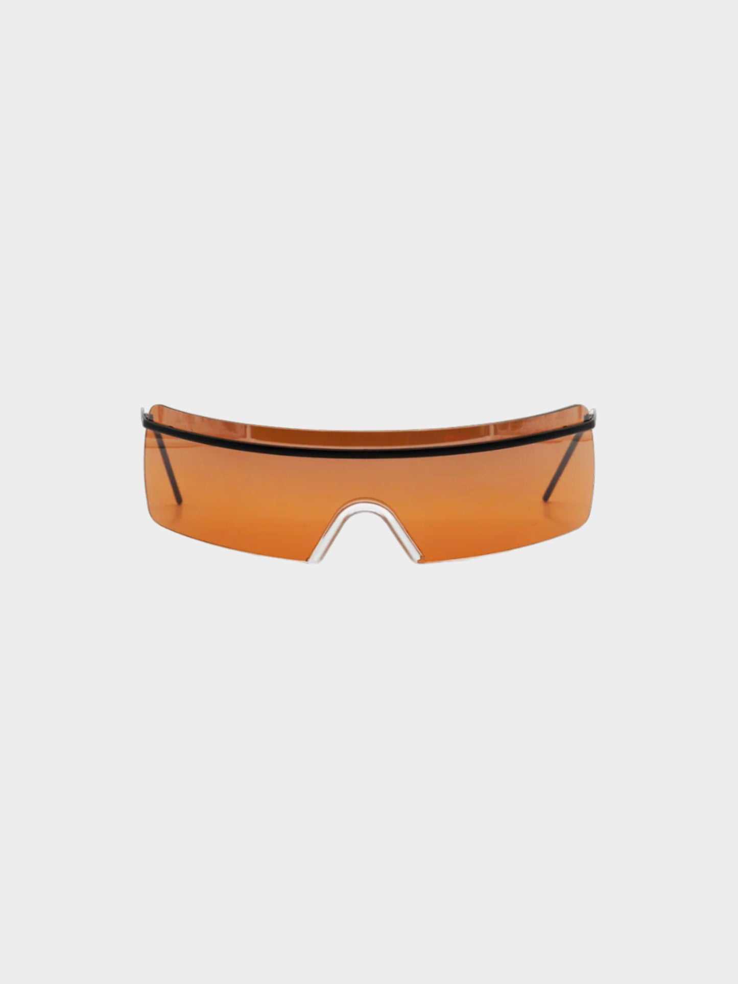 Chanel by Karl Lagerfeld 2000 Copper Futuristic Sunglasses