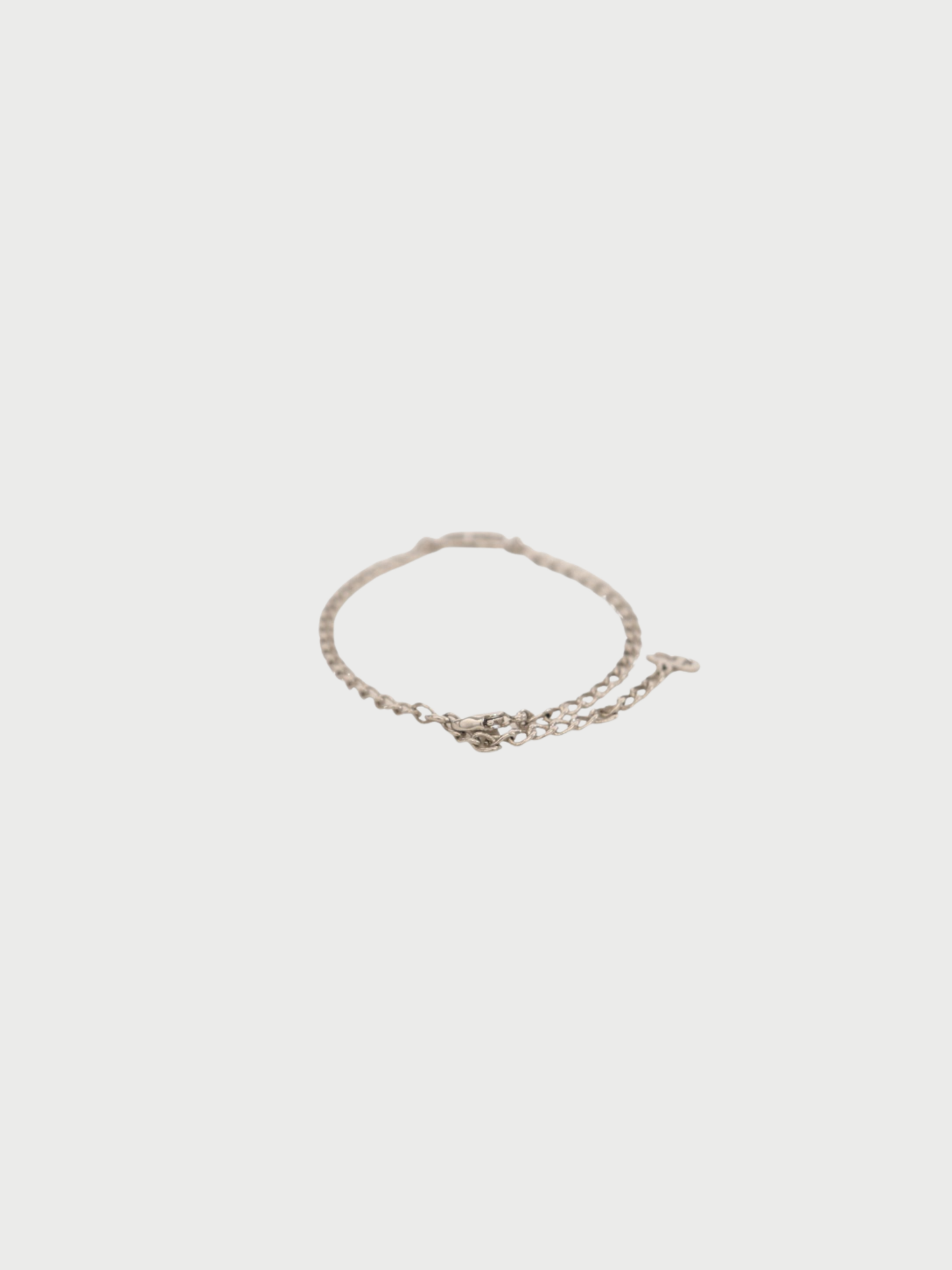 Christian Dior 2000s Silver Plated Metal CD Bracelet