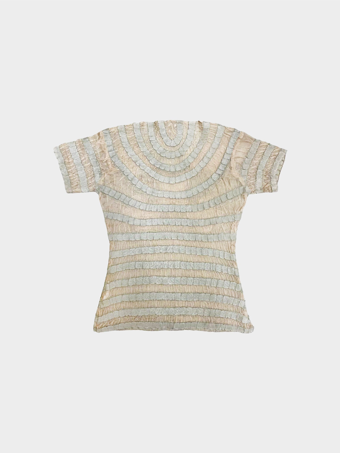 Yoshiki Hishinuma SS 1996 Rare 3D Flowers See-Through Top