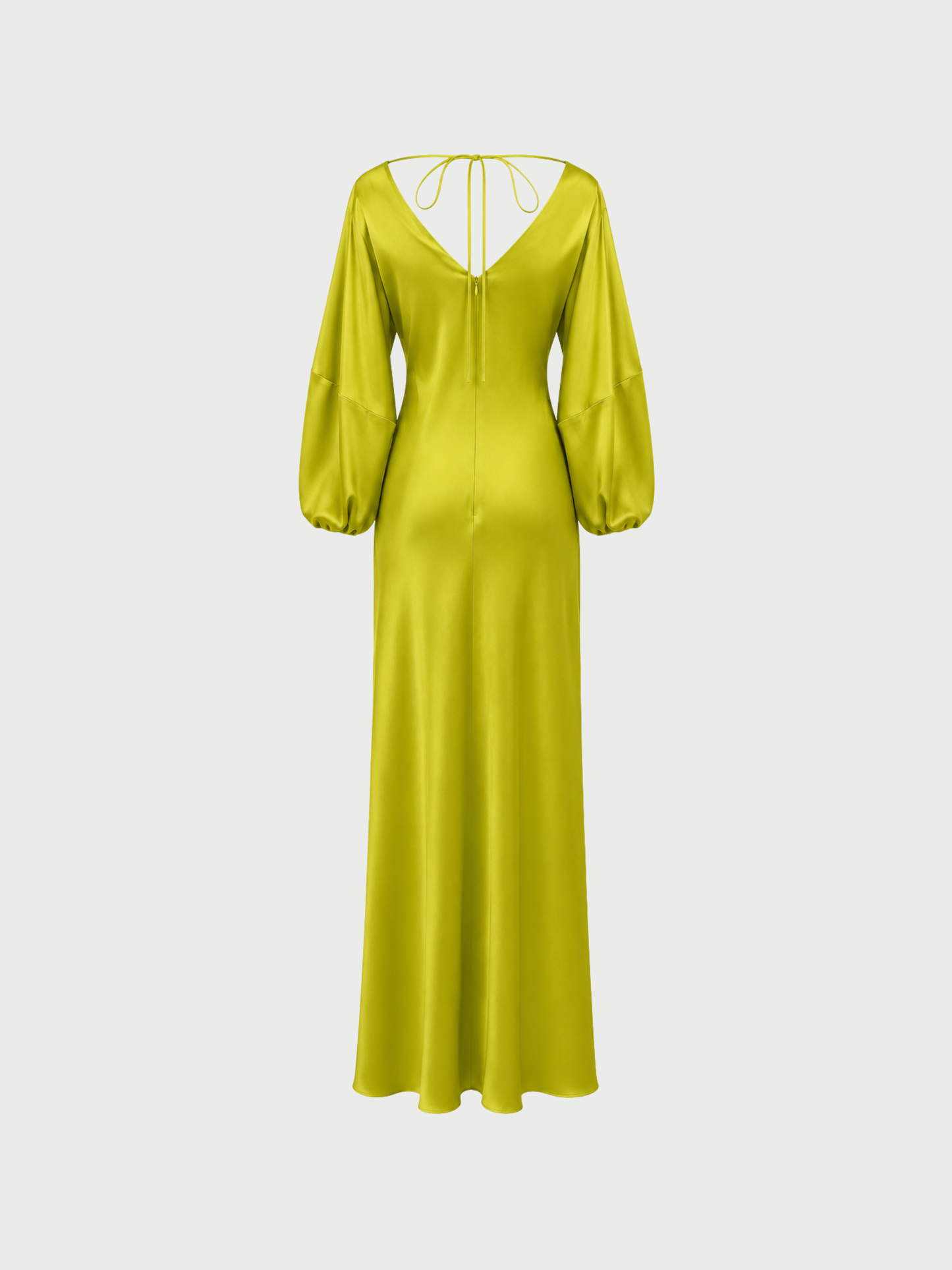 Stella McCartney 2010s Chartreuse Green Satin Gown