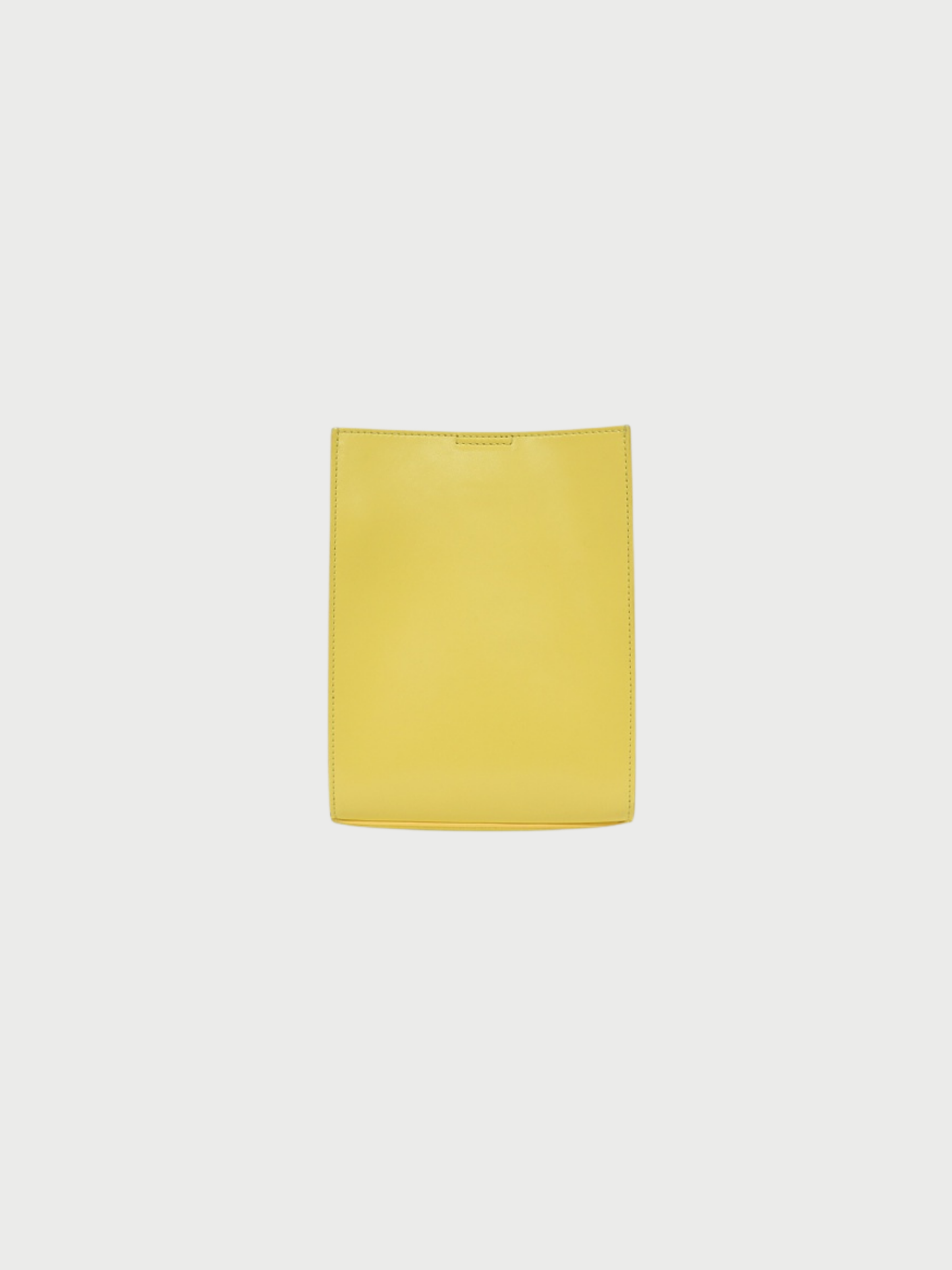 Jil Sander 2018 Yellow Leather Tangle Crossbody Bag