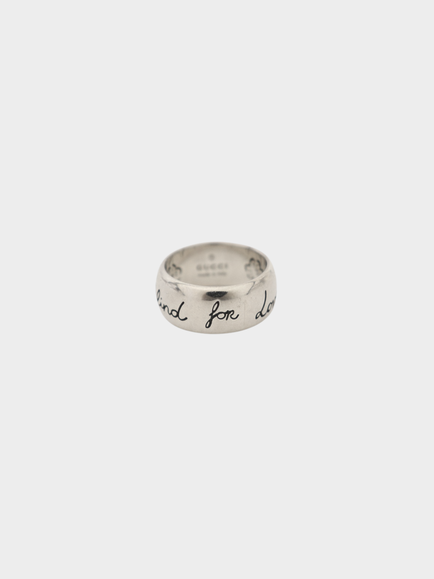 Gucci 2000s Silver 925 Logo Ring