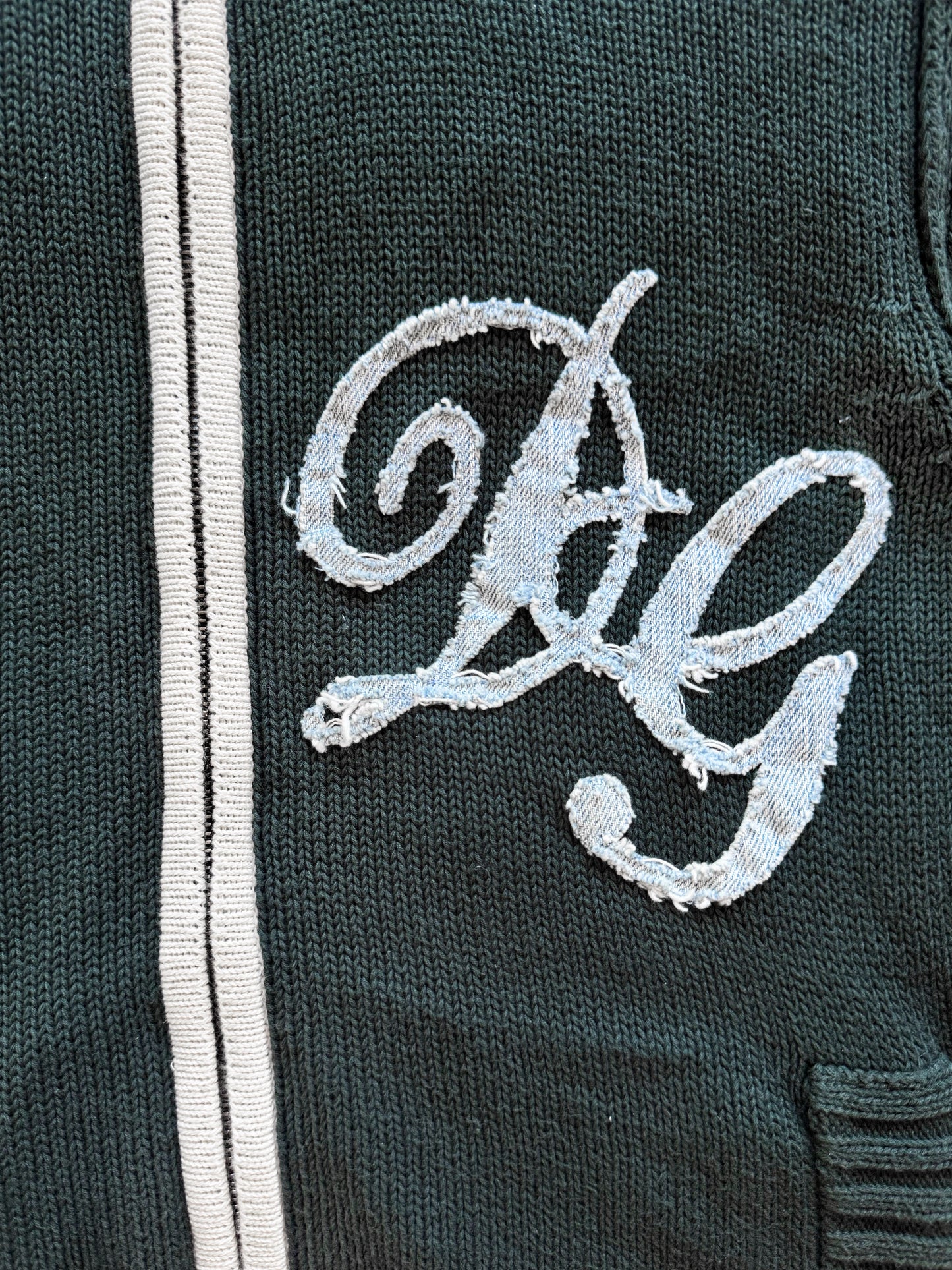Dolce and Gabbana 2000s Knitted Zip-up Sweater