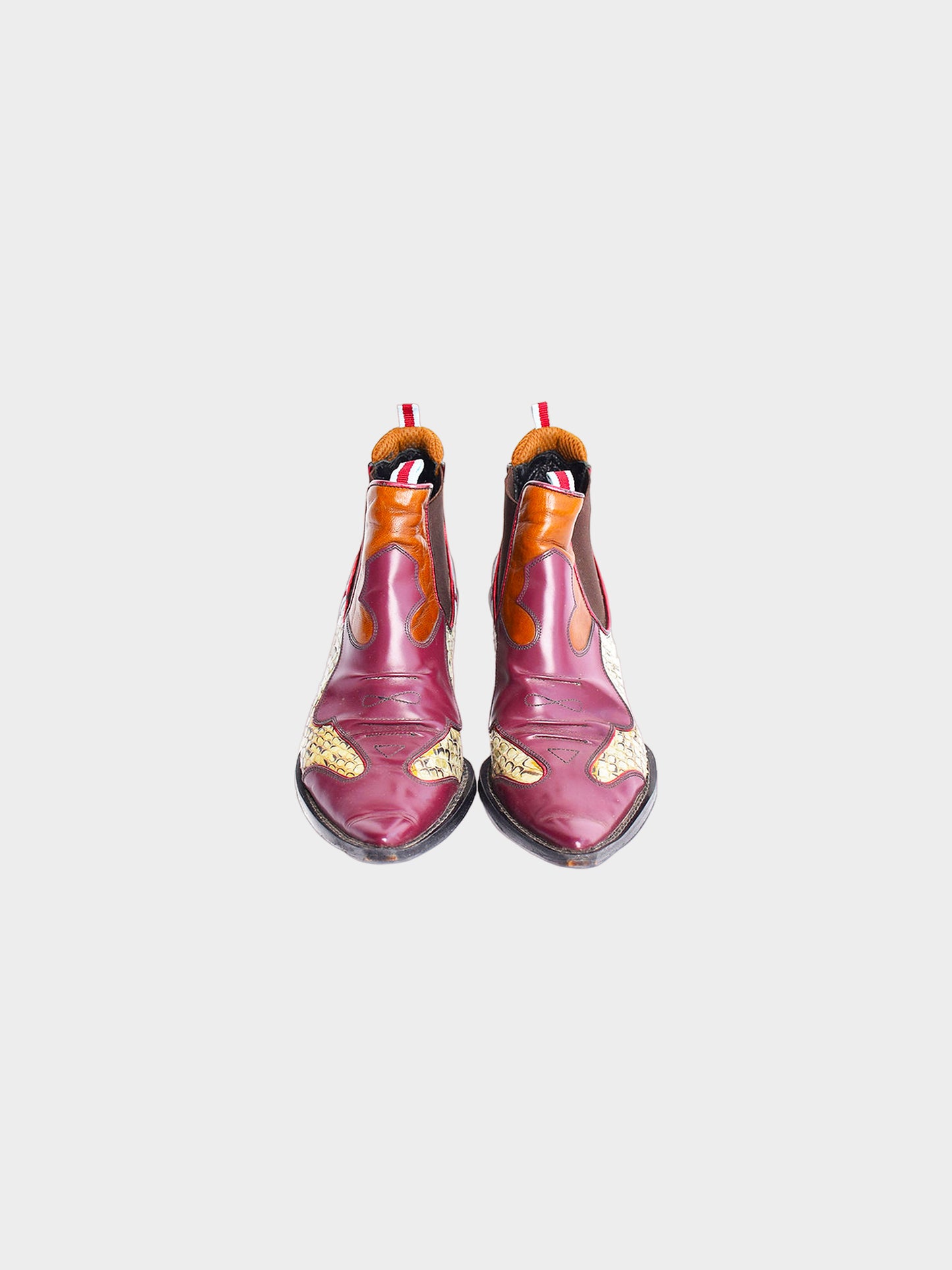Miu Miu SS 2000 Cowboy Heeled Boots