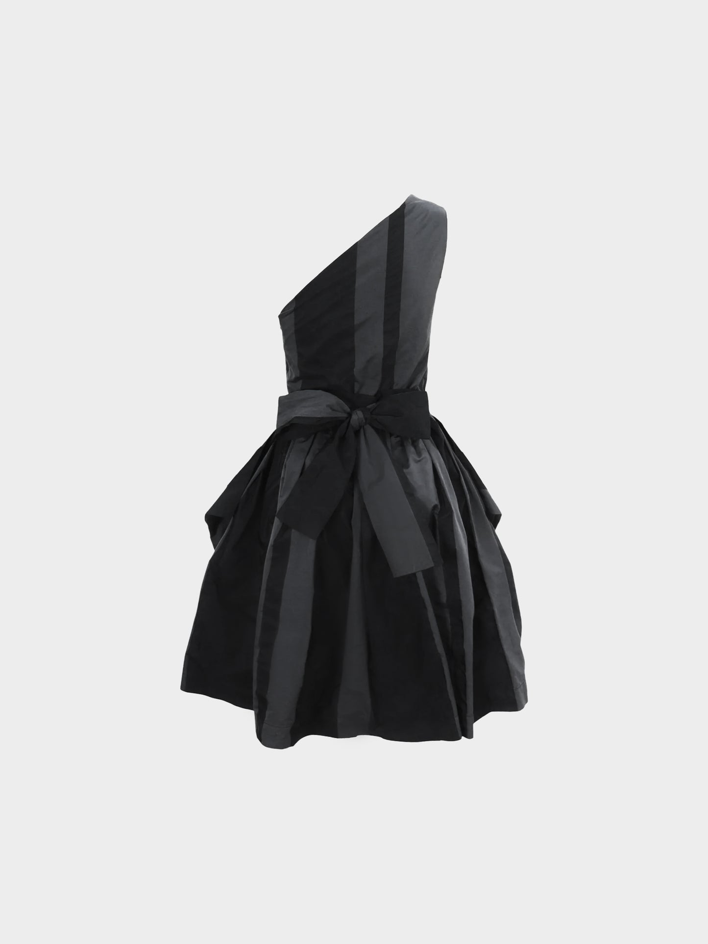 Vivienne Westwood Early 2000s Anglomania Grey and Black Asymmetrical One-shoulder Dress