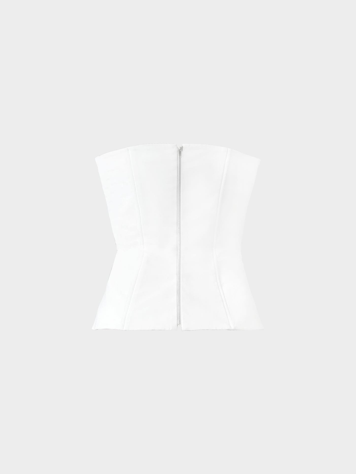 Gucci 2000s White Cotton Cutout Corset Top
