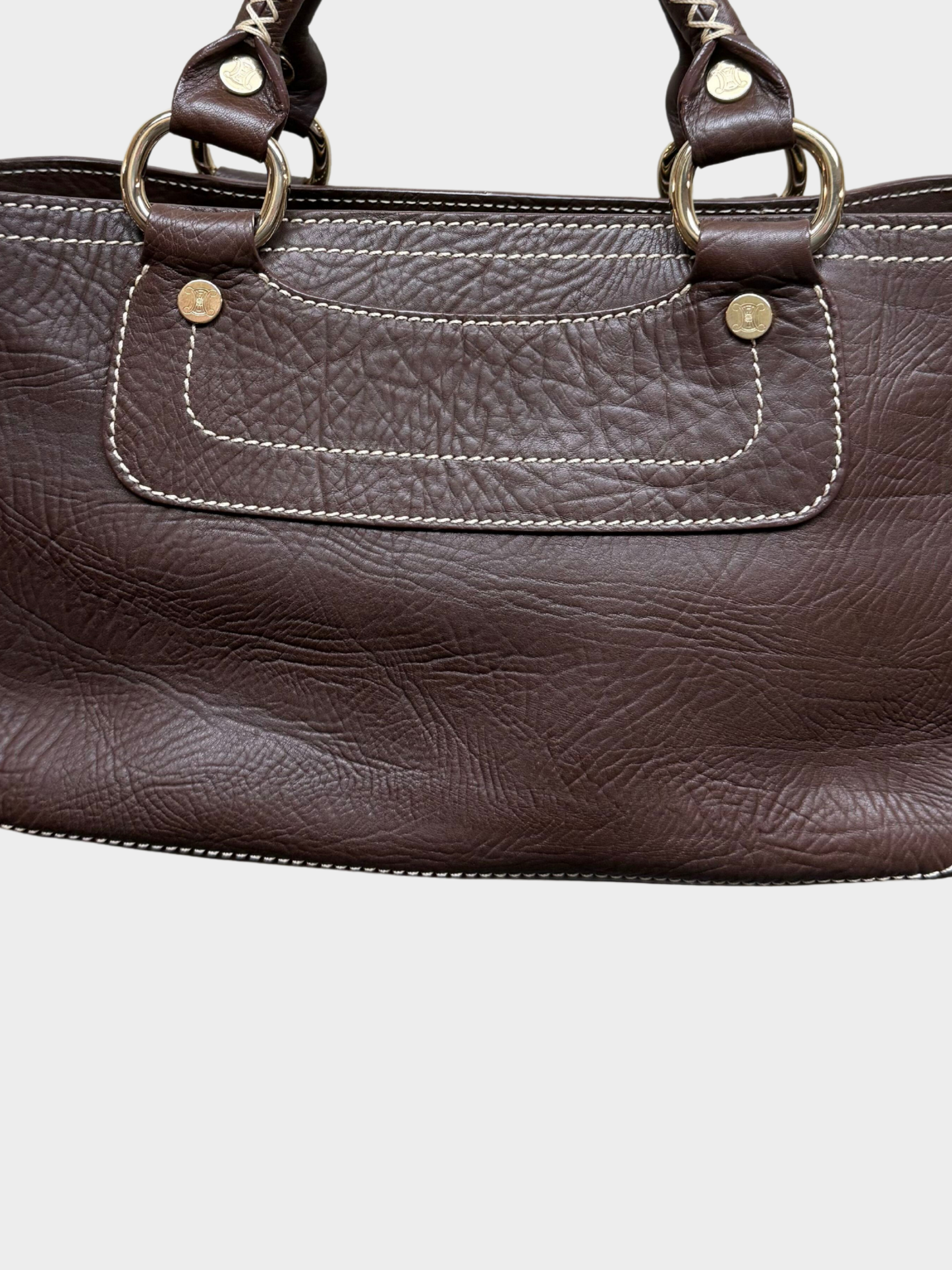 Celine 2000s Dark Brown Leather Boogie Bag