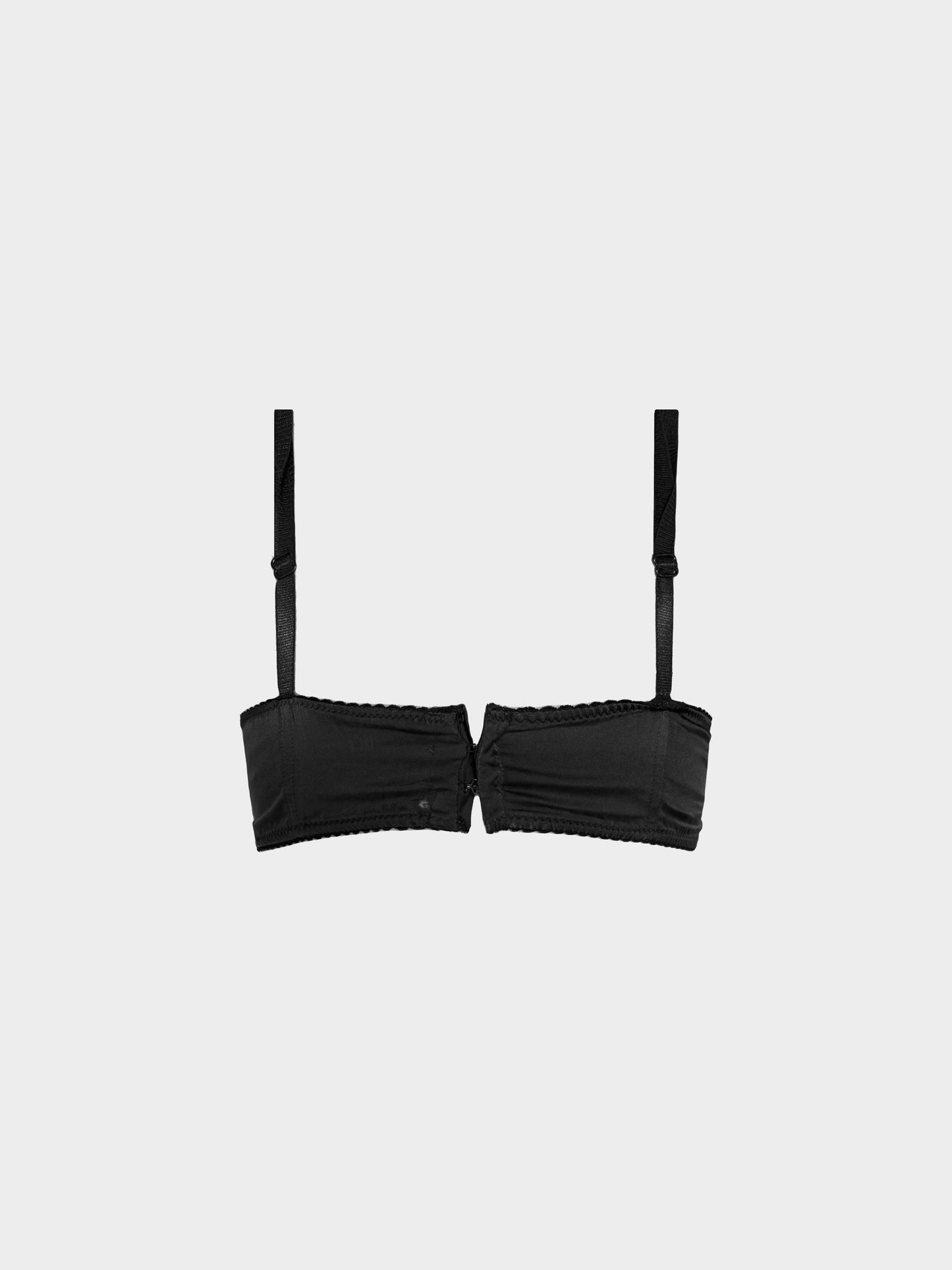 Dolce and Gabbana 2000s Black Lace and Bow Bra