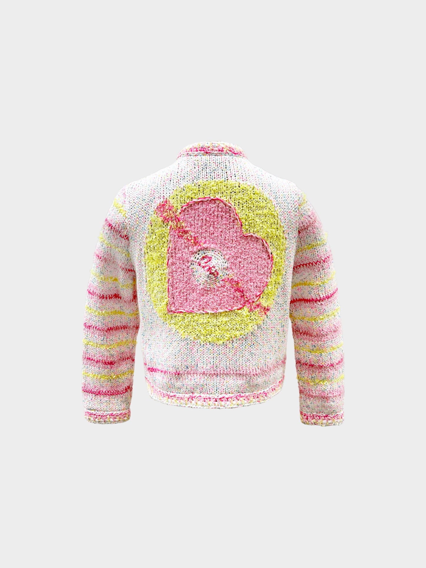 Chanel Resort 2024 LOVE COCO Cotton Candy Striped Knit Jacket