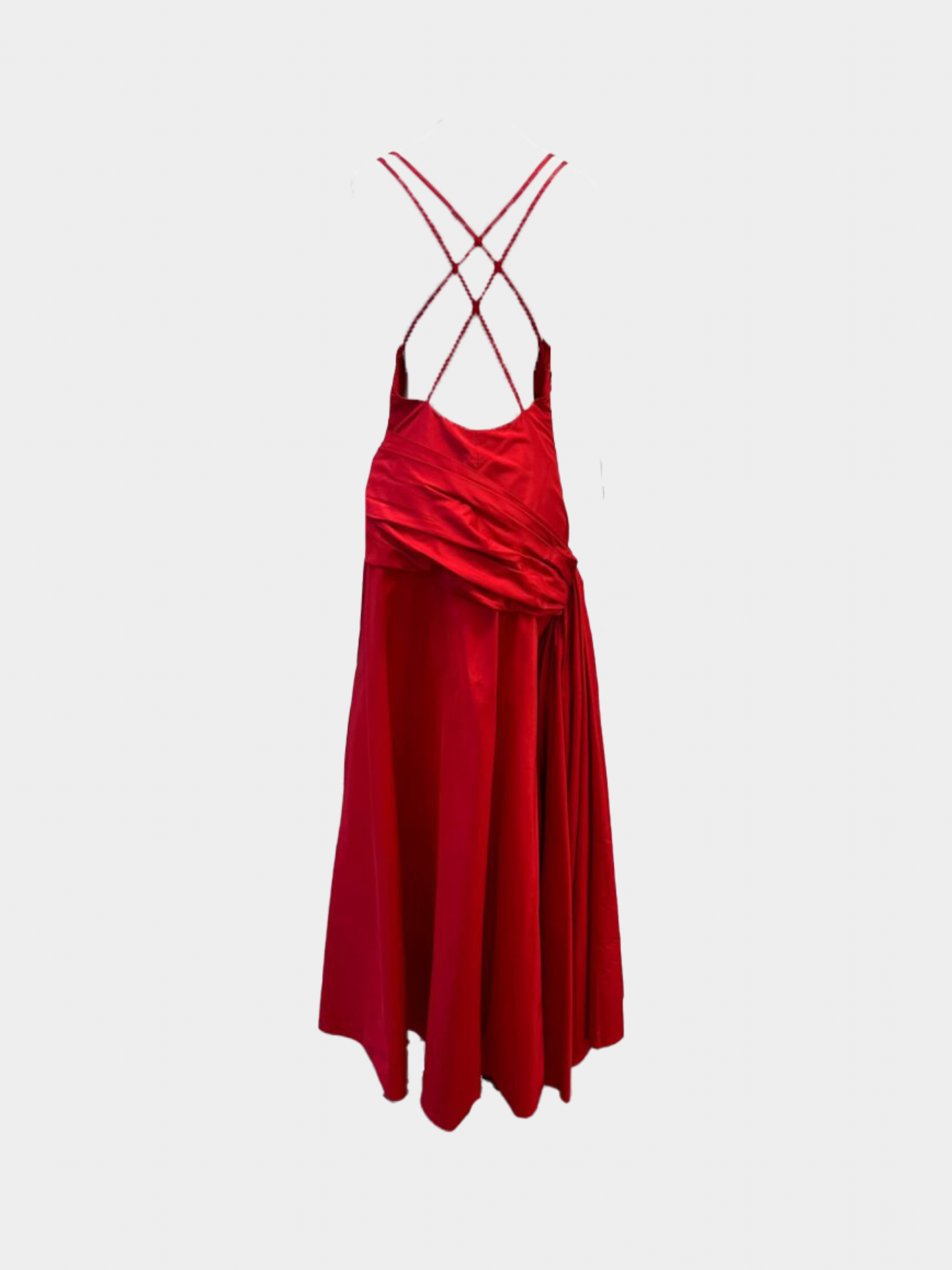 Valentino FW 2007 Red Silk Taffeta Gown