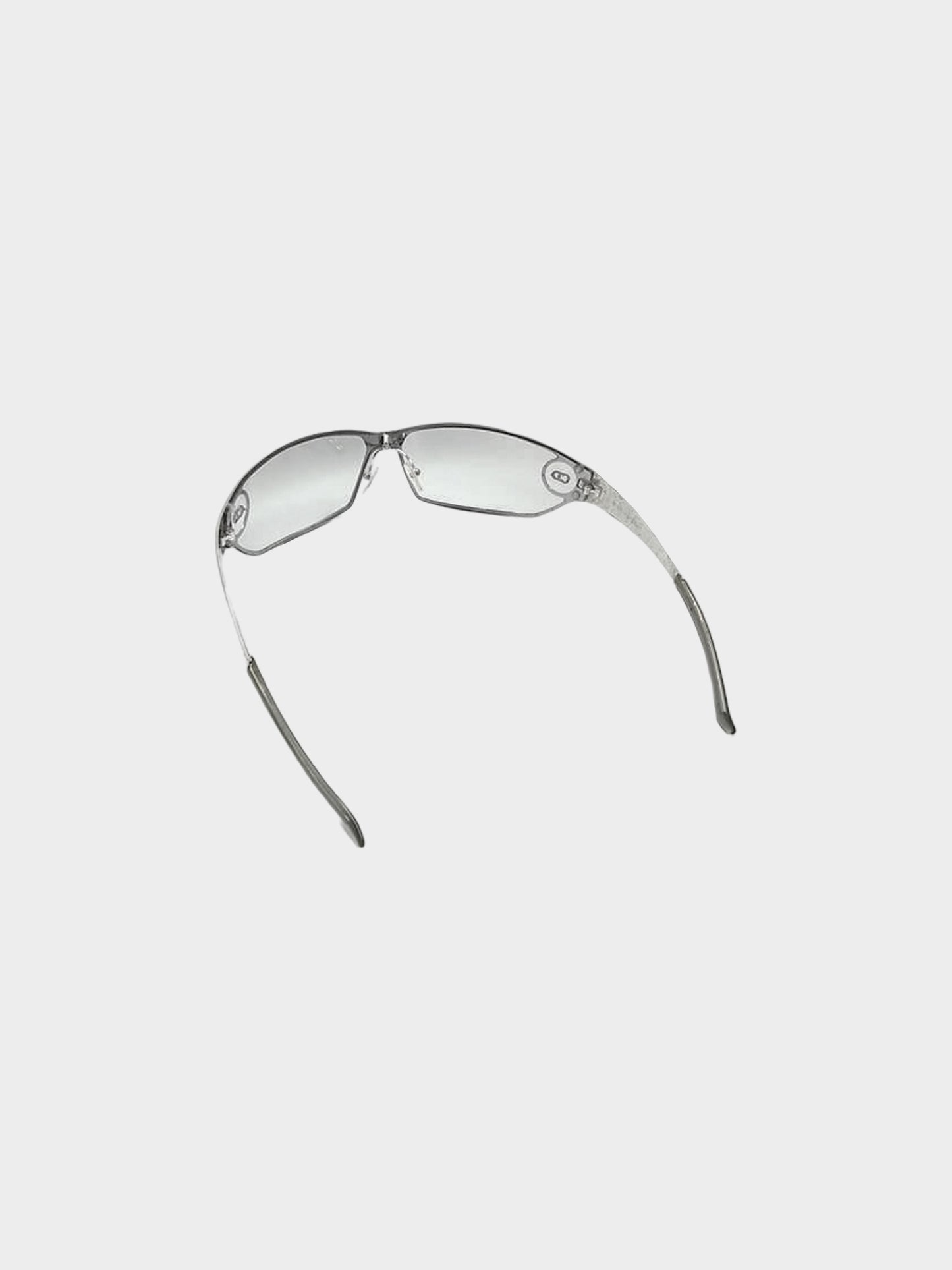 Christian Dior 2000s Silver DiorStart Shield Sunglasses