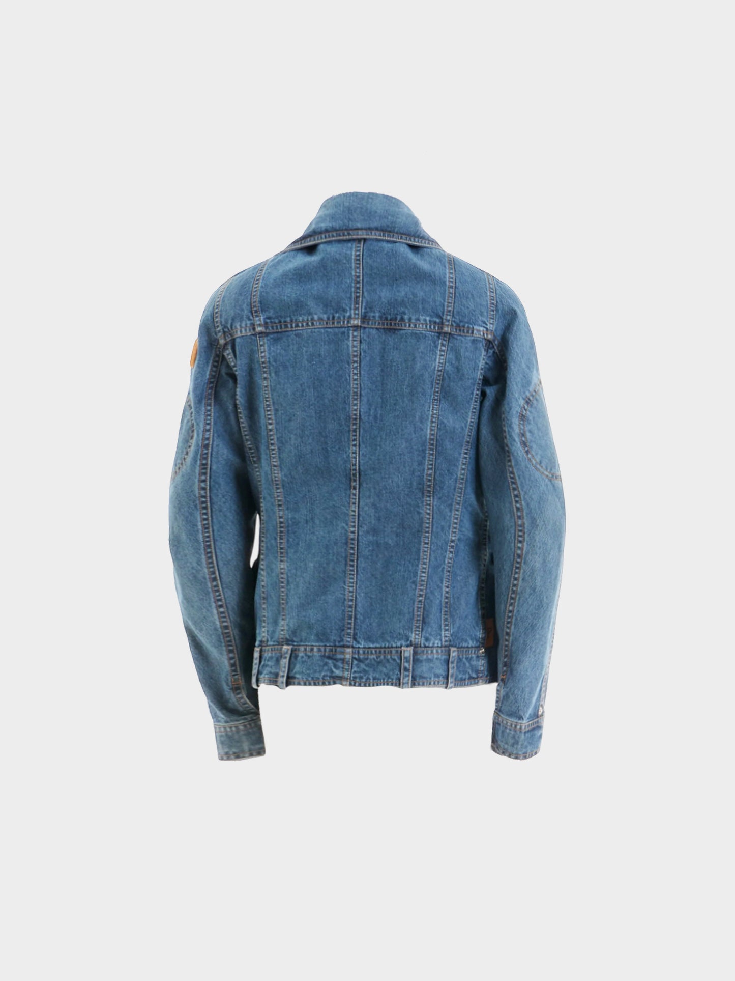Christian Dior by John Galliano SS 2005 Double Layered Denim Blue Jacket