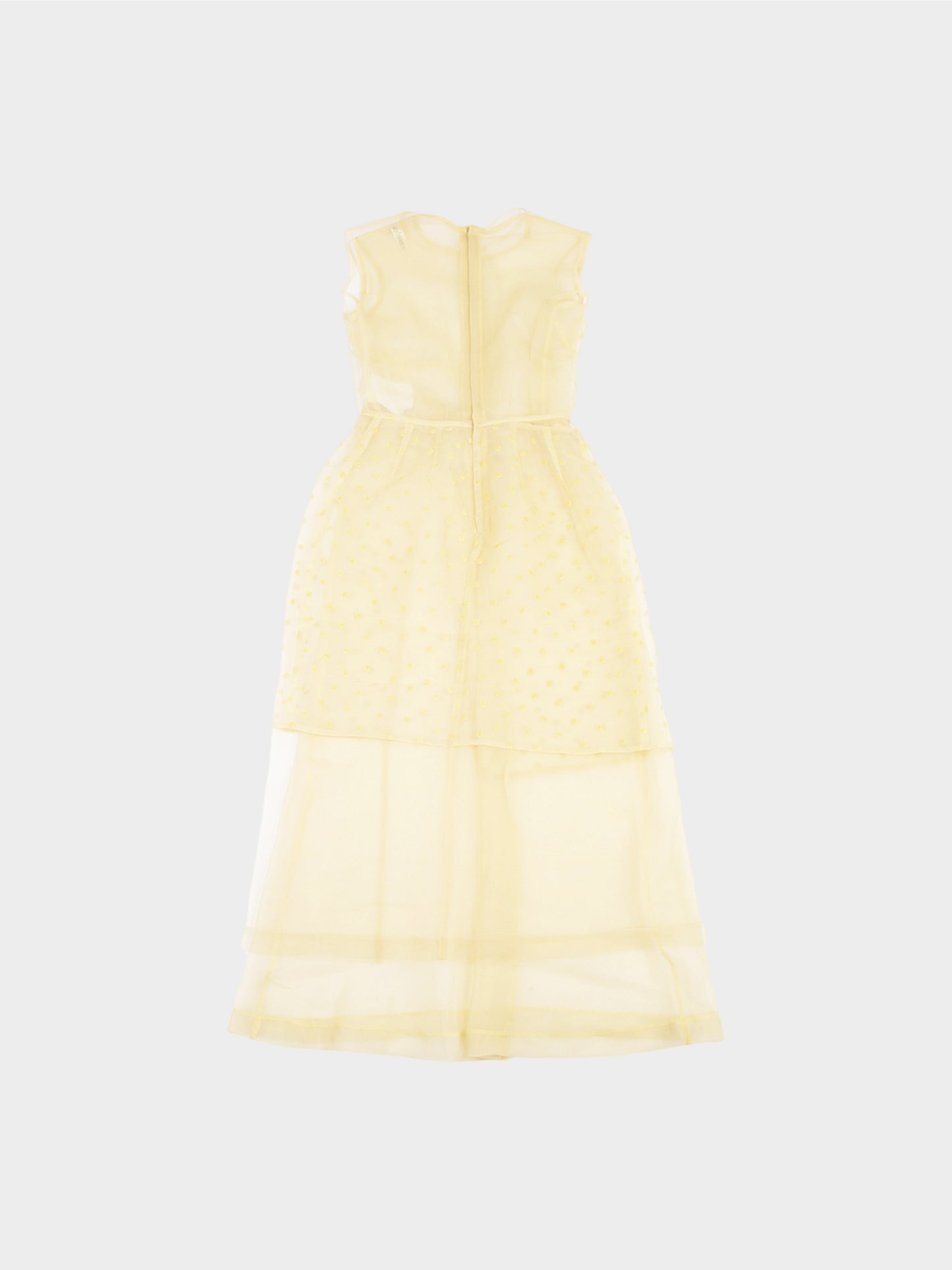 Comme des Garçons 1997 Beige Tulle Layered See-through Dress