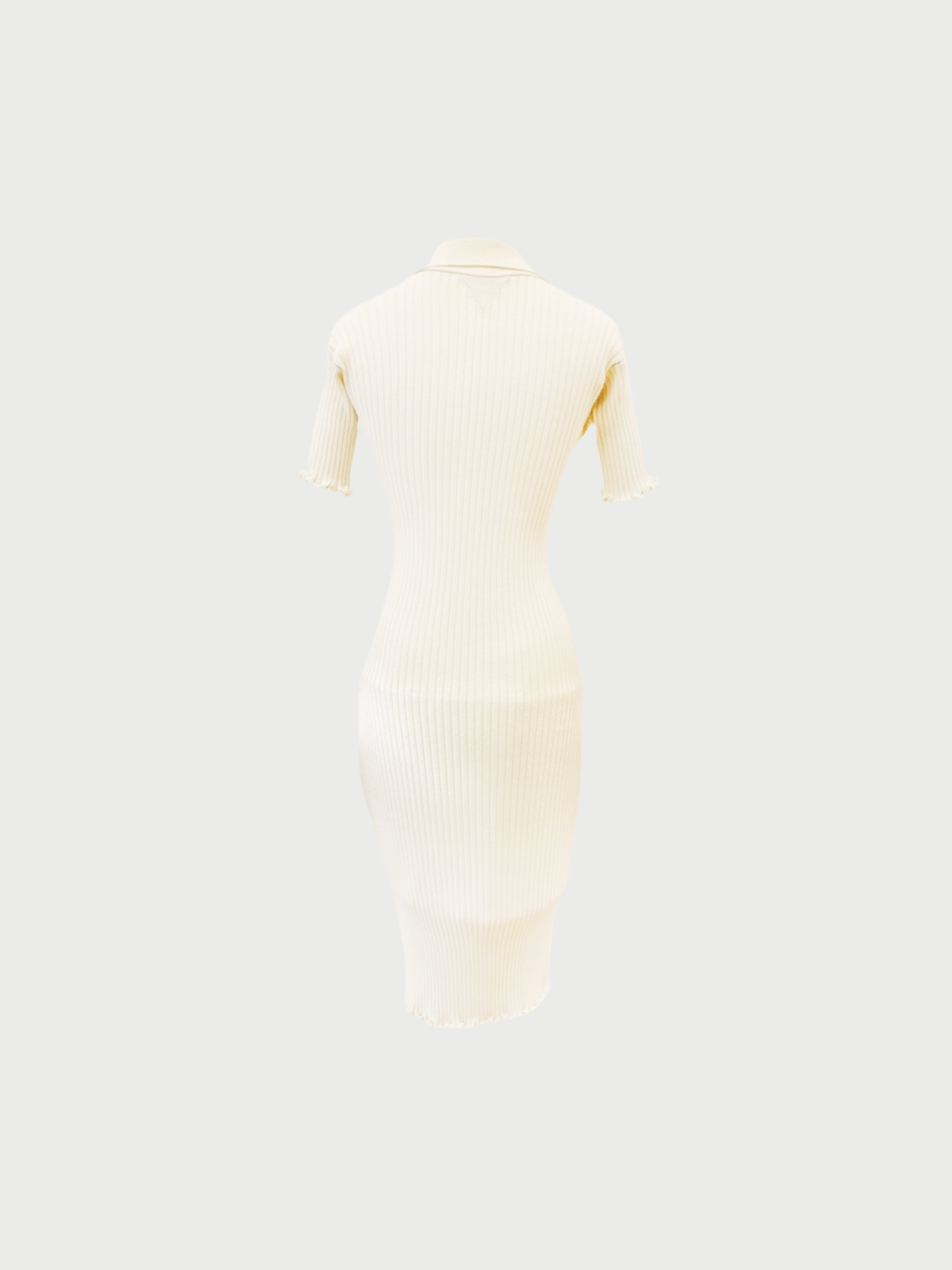 Bottega Veneta Spring 2021 Ribbed Wool Knit Midi Dress