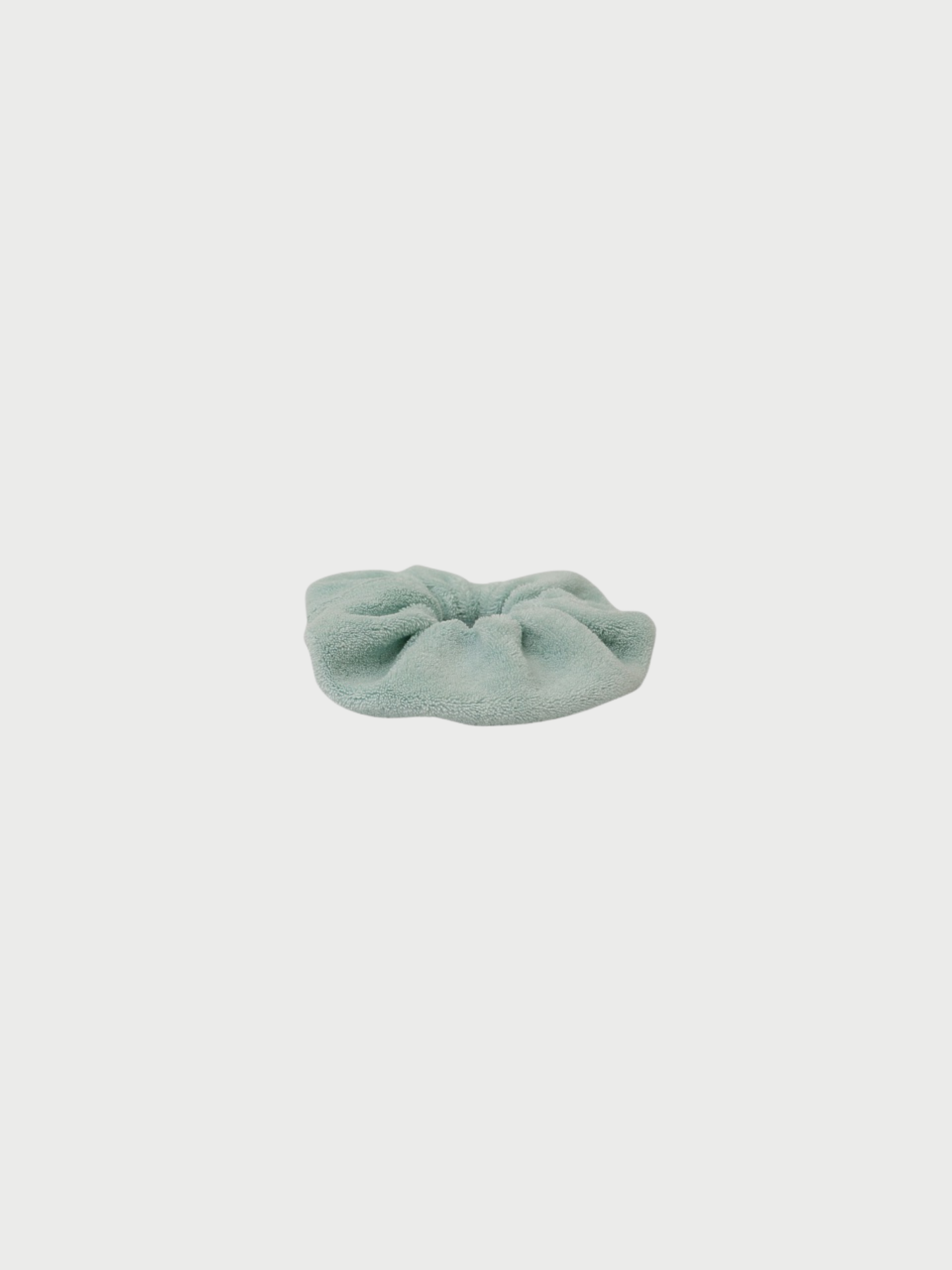 Miu Miu 2020s Emerald Green Cotton Nylon Pile Scrunchie