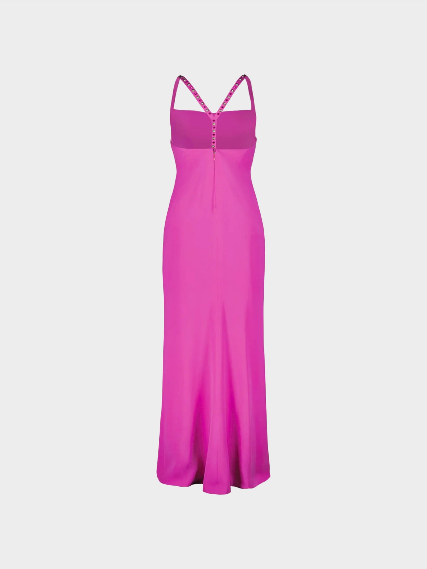 Gianni Versace 1998 Pink Studded Long Dress