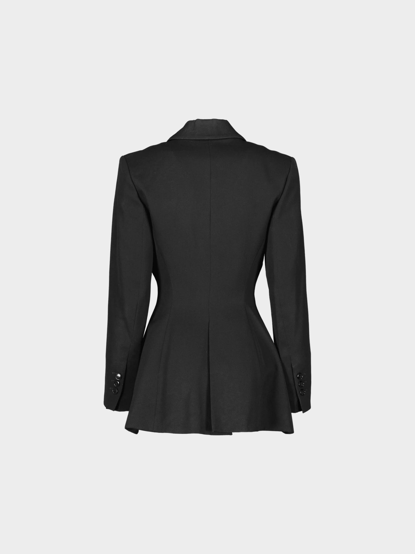Azzedine Alaïa 1990s Black Wool Serger Jacket