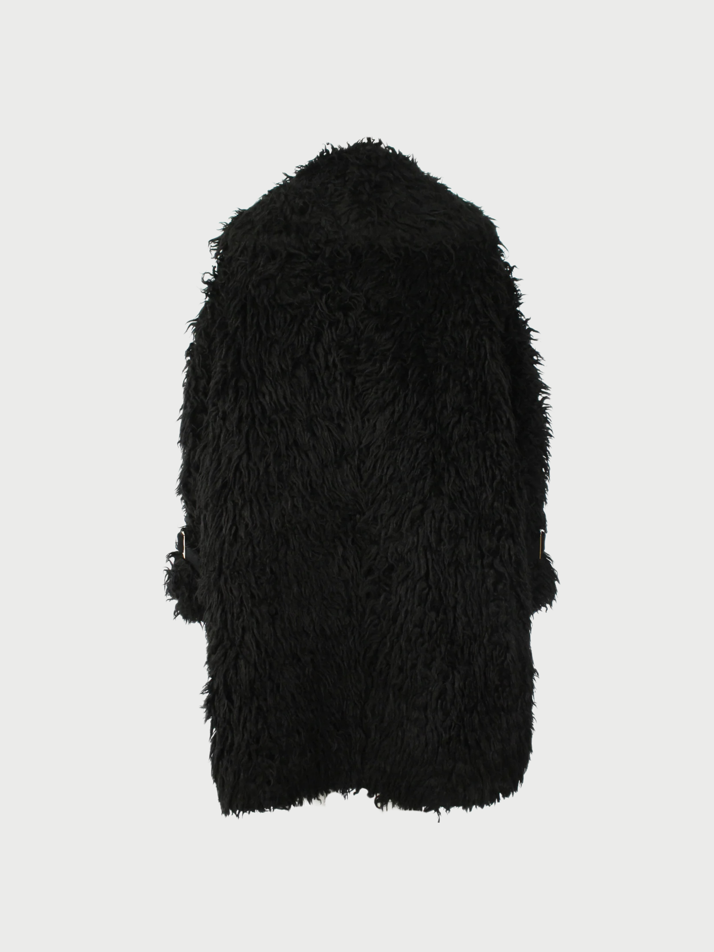 Celine 2013 Pre-Fall Black Faux Shearling Coat